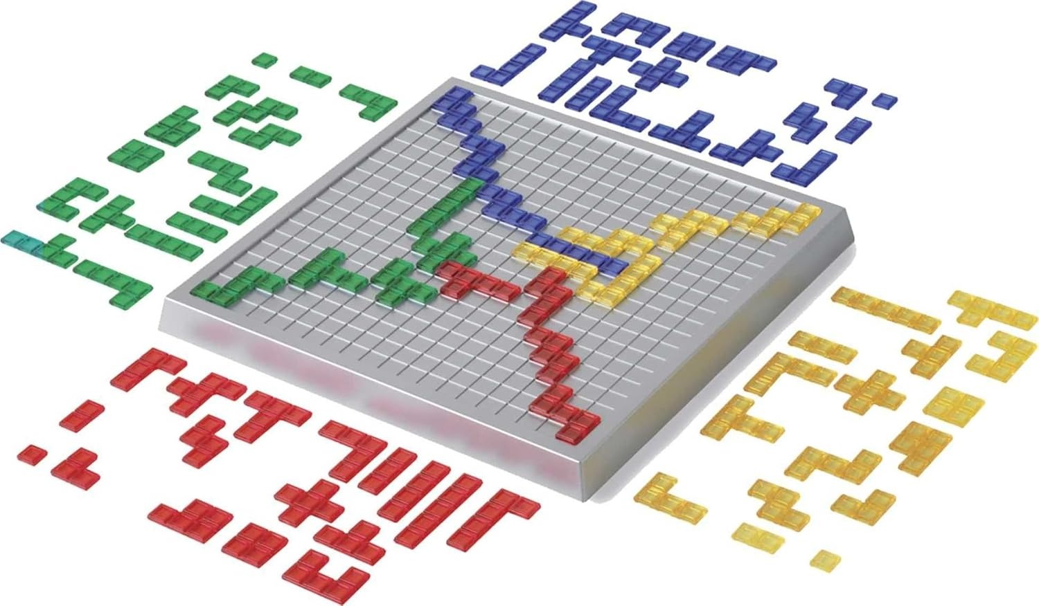 image:imageMattel Games Blokus XL Board Games for Family Night Brain Games for 2 to 4 Players Oversized Board and Pieces Amazon Exclusive Classic Strategy Play with Just One Rule featuring Oversized Board and Pieces Amazon Exclusive