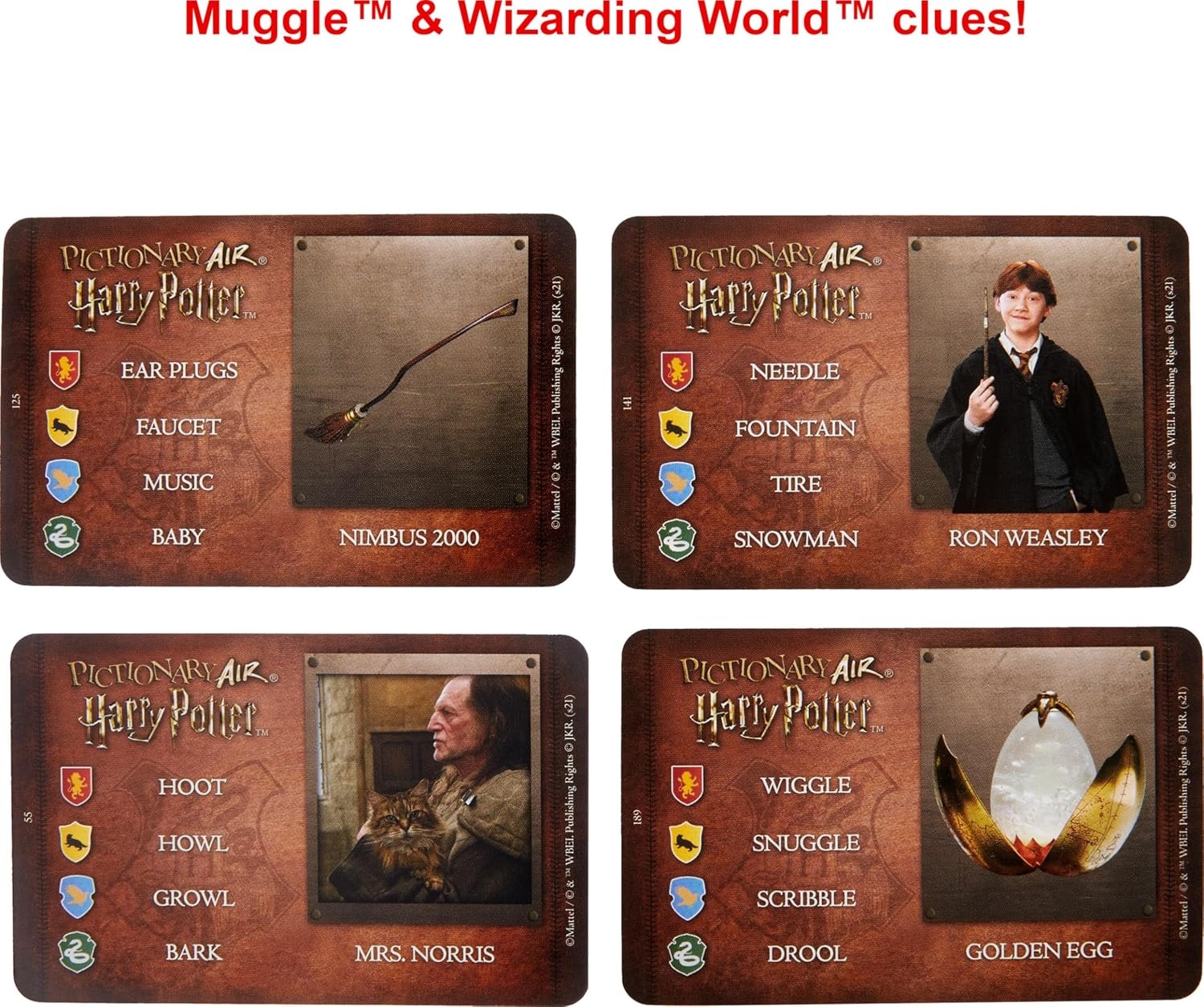 image:imageMattel Games Pictionary Air Harry Potter Family Game for Kids amp Adults with Light Wand amp Themed Picture Clue Cards