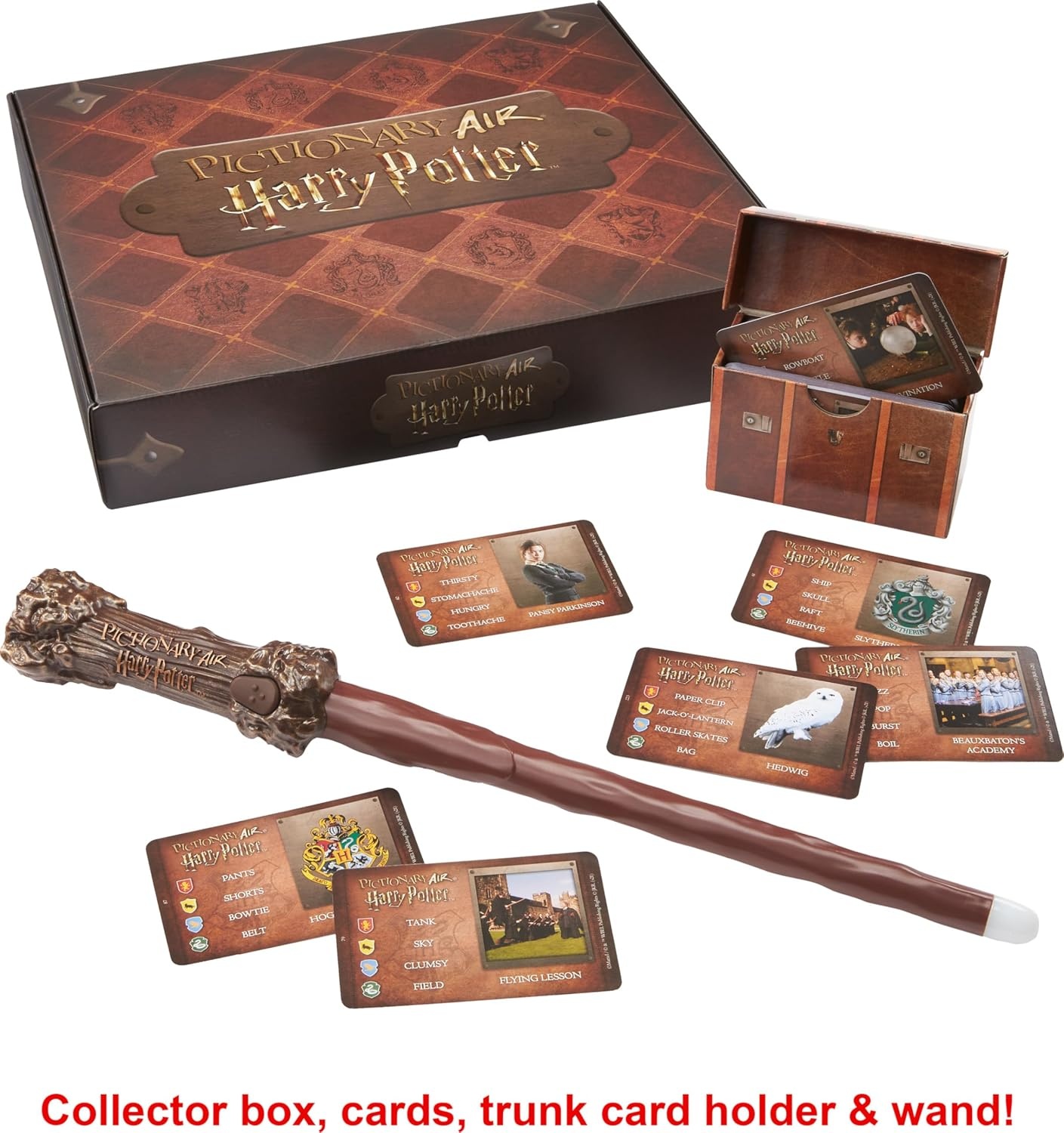 image:imageMattel Games Pictionary Air Harry Potter Family Game for Kids amp Adults with Light Wand amp Themed Picture Clue Cards