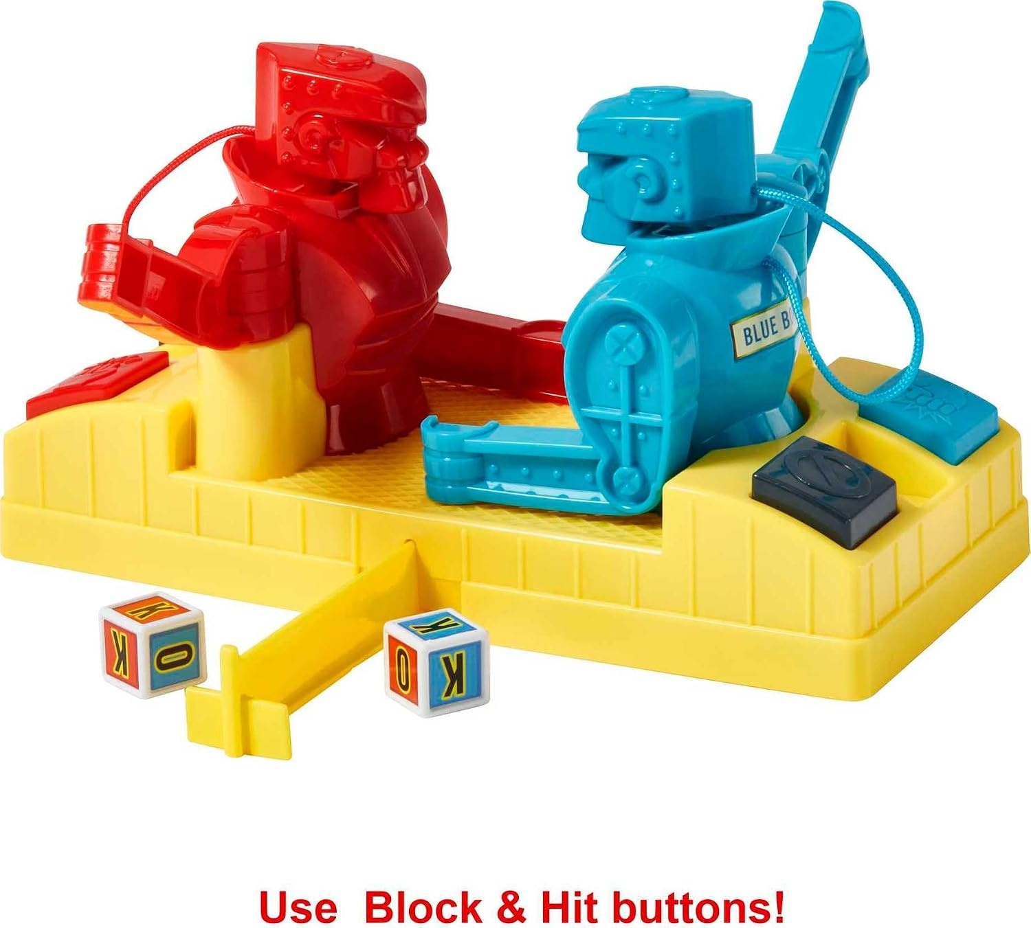 image:imageMattel Games Rock Em Sock Em Robots Kids Game with Red Rocket amp Blue Bomber Fighters