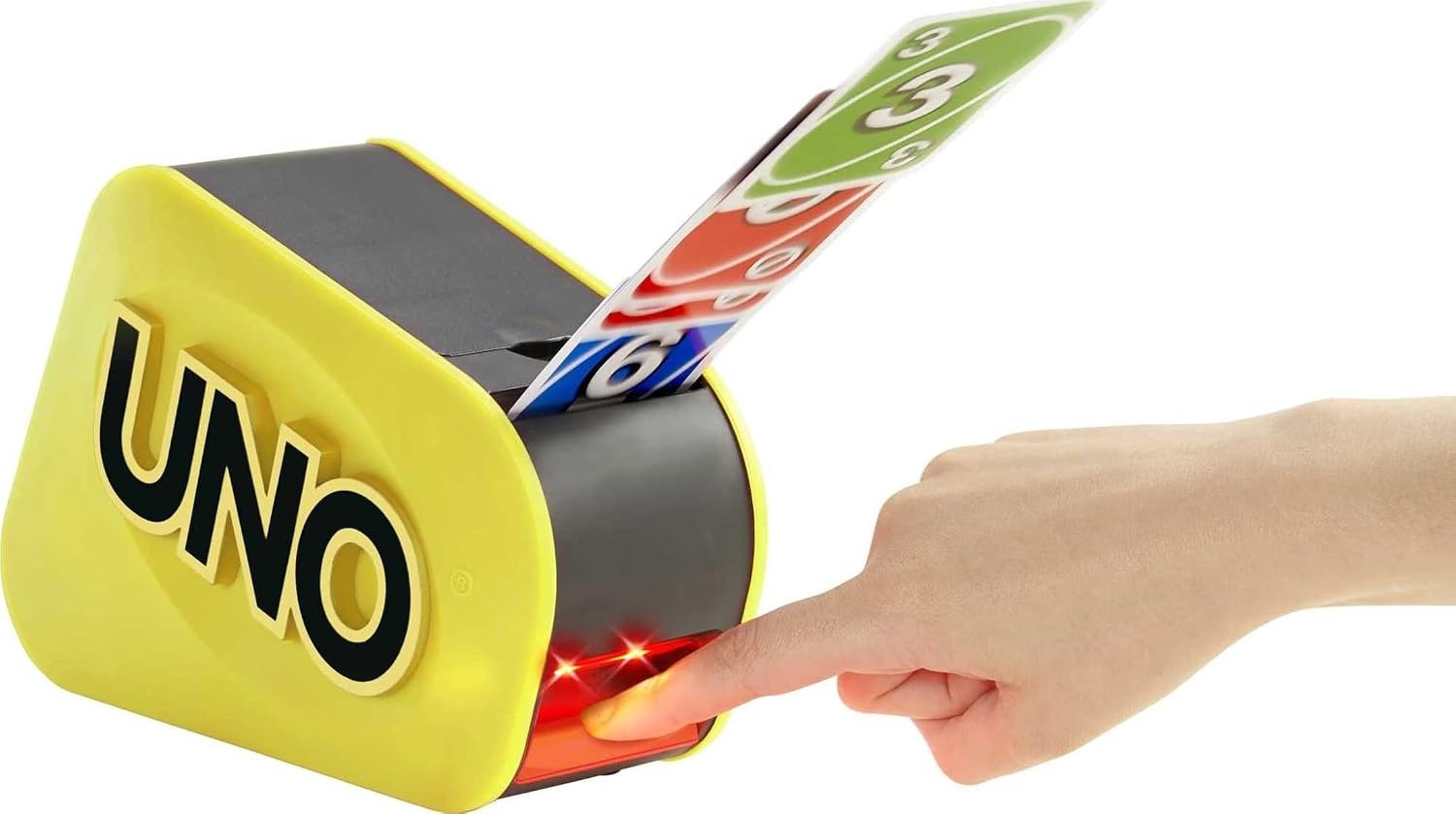 image:imageMattel Games UNO Attack Game Ages 7 210 Players Card Launcher Featuring Lights amp Sounds amp Special Mega Hit Rule for Kids Teens amp Family Game Night Amazon ExclusiveClassic