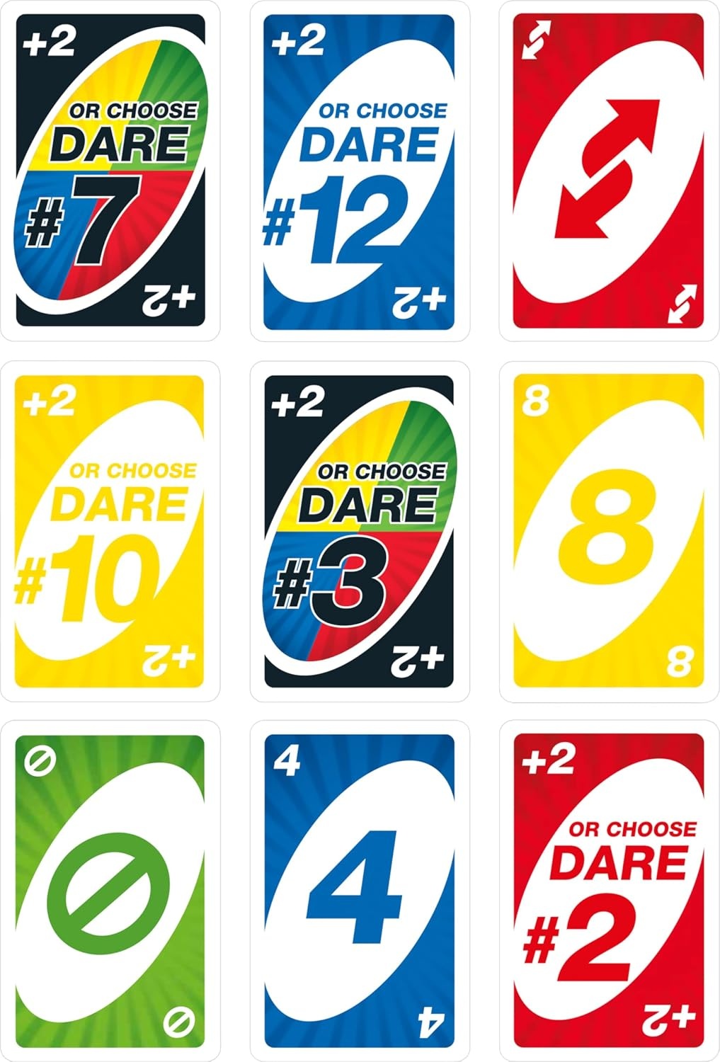 image:imageMattel Games UNO Dare Card Game Ages 7 210 Players Classic Play with Challenging amp Silly Dares from 3 Different Categories for Kids Teens amp Family Game Night2 count