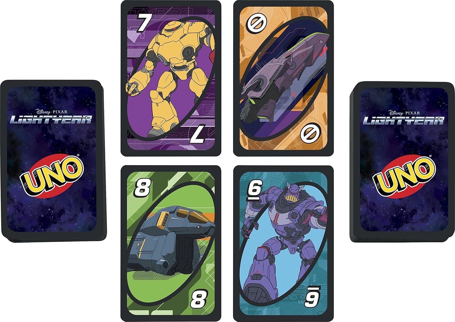 image:imageMattel Games UNO Disney and Pixar Lightyear Card Game in Collectible Storage Tin MovieThemed Deck for Kids Adults Families amp Parties 2 to 10 Players