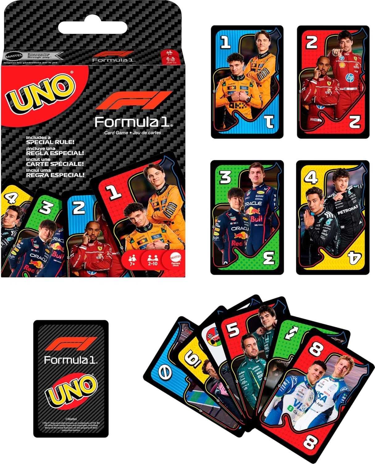image:imageMattel Games UNO Super Mario Card Game Animated Character Themed Collector Deck 112 Cards with Character Images Gift for Kids Ages 7 Years Old amp UpUNO F1