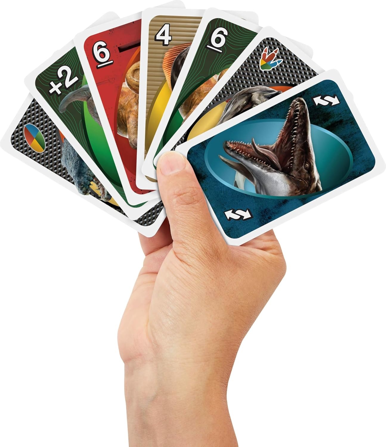 image:imageMattel Games UNO Super Mario Card Game Animated Character Themed Collector Deck 112 Cards with Character Images Gift for Kids Ages 7 Years Old amp UpUNO Jurassic World