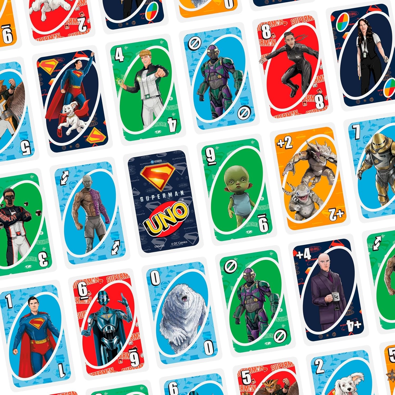 image:imageMattel Games UNO Super Mario Card Game Animated Character Themed Collector Deck 112 Cards with Character Images Gift for Kids Ages 7 Years Old amp UpUNO Superman