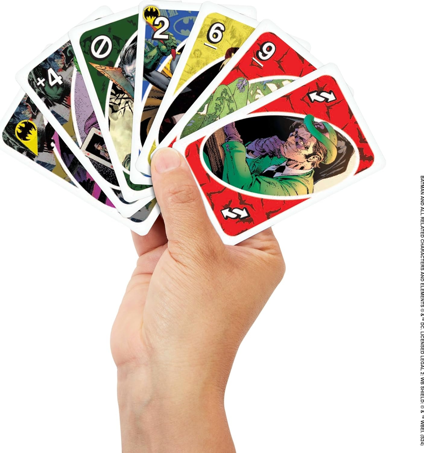 image:imageMattel Games UNO Super Mario Card Game Animated Character Themed Collector Deck 112 Cards with Character Images Gift for Kids Ages 7 Years Old amp UpUNO Batman