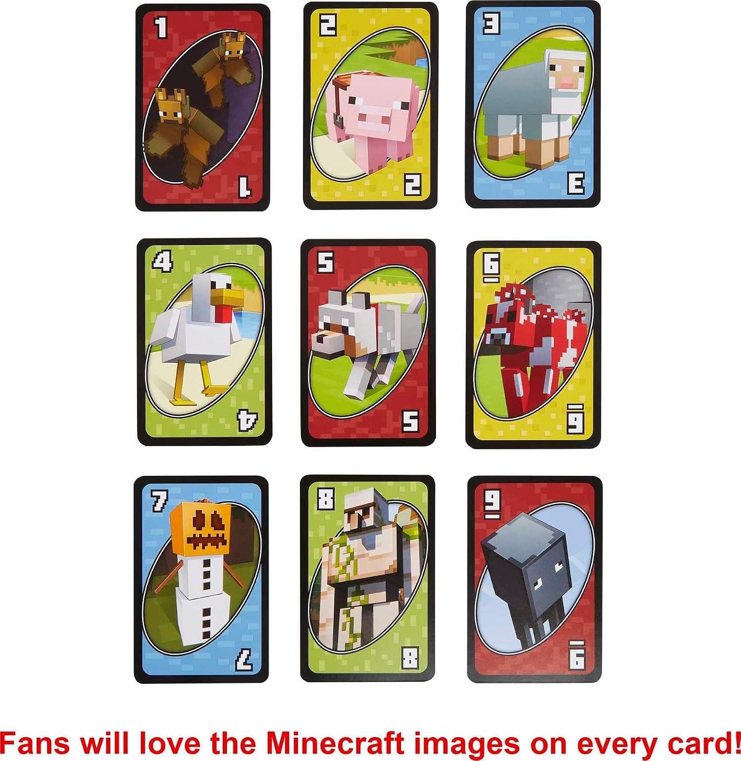 image:imageMattel Games UNO Super Mario Card Game Animated Character Themed Collector Deck 112 Cards with Character Images Gift for Kids Ages 7 Years Old amp UpUNO Minecraft