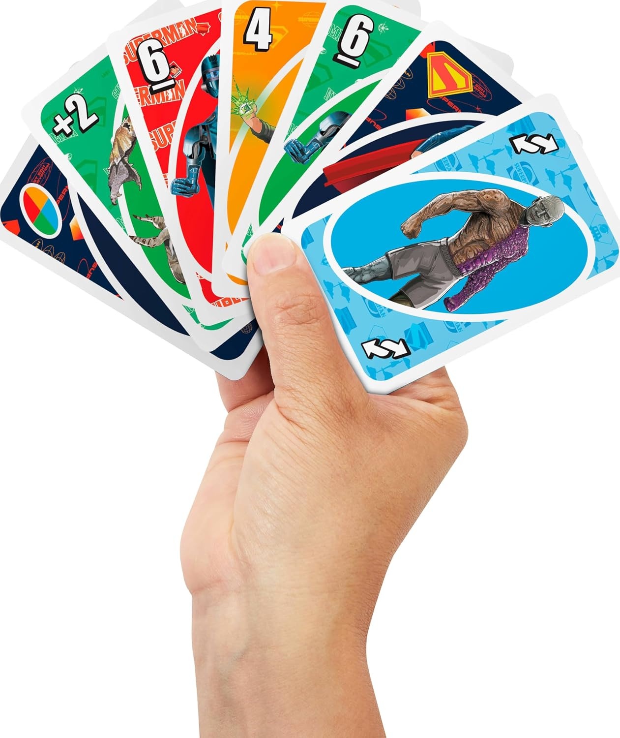 image:imageMattel Games UNO Super Mario Card Game Animated Character Themed Collector Deck 112 Cards with Character Images Gift for Kids Ages 7 Years Old amp UpUNO Superman