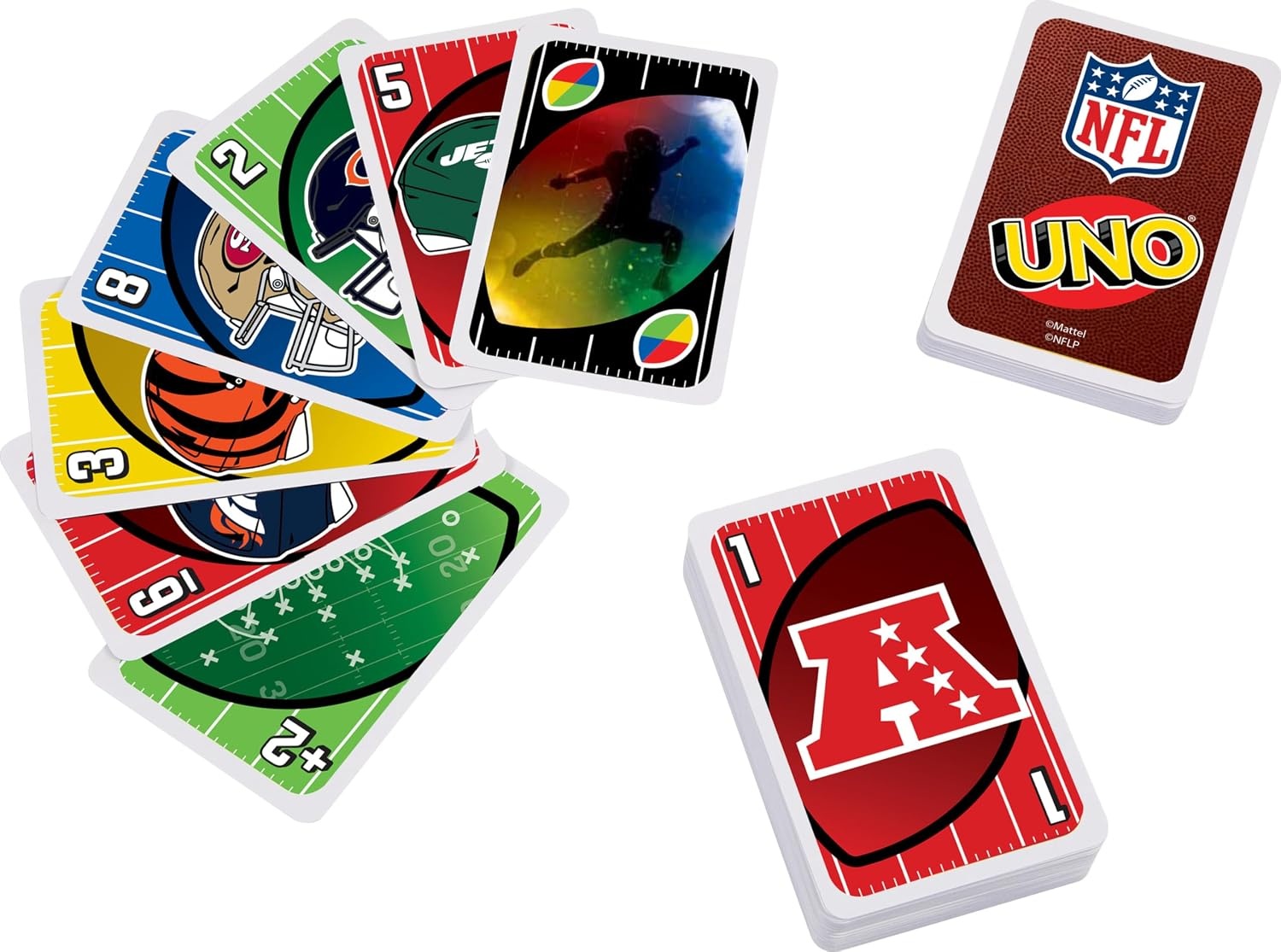 image:imageMattel Games UNO Super Mario Card Game Animated Character Themed Collector Deck 112 Cards with Character Images Gift for Kids Ages 7 Years Old amp UpUNO NFL
