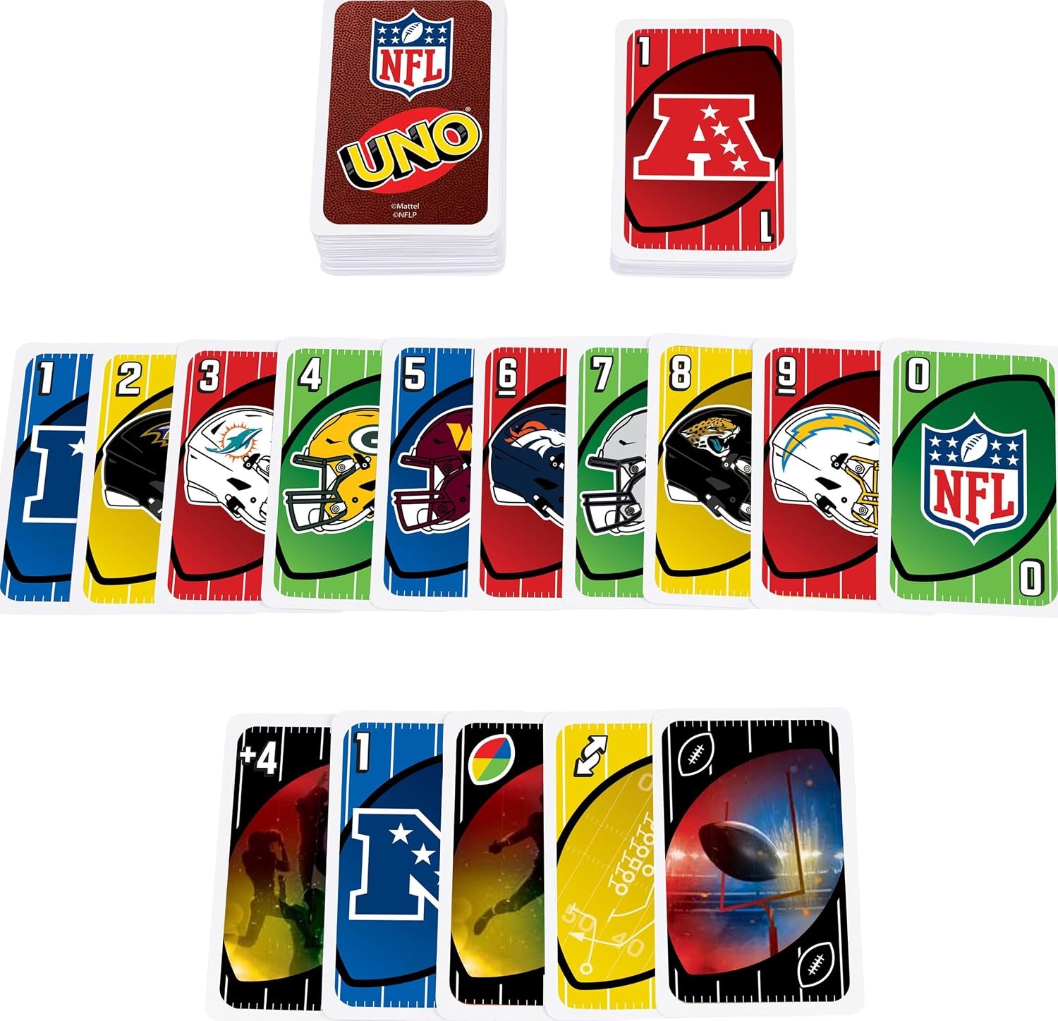 image:imageMattel Games UNO Super Mario Card Game Animated Character Themed Collector Deck 112 Cards with Character Images Gift for Kids Ages 7 Years Old amp UpUNO NFL
