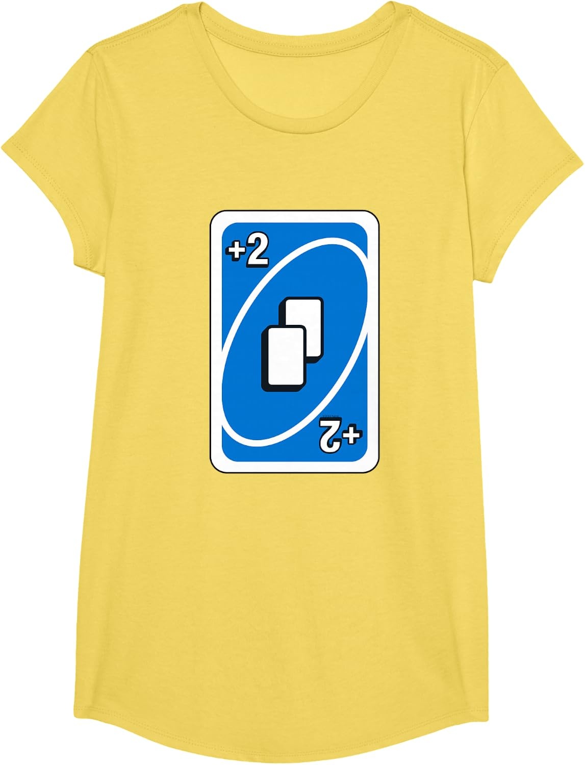 image:imageUNO Blue Draw Two Card TShirtLemon Yellow