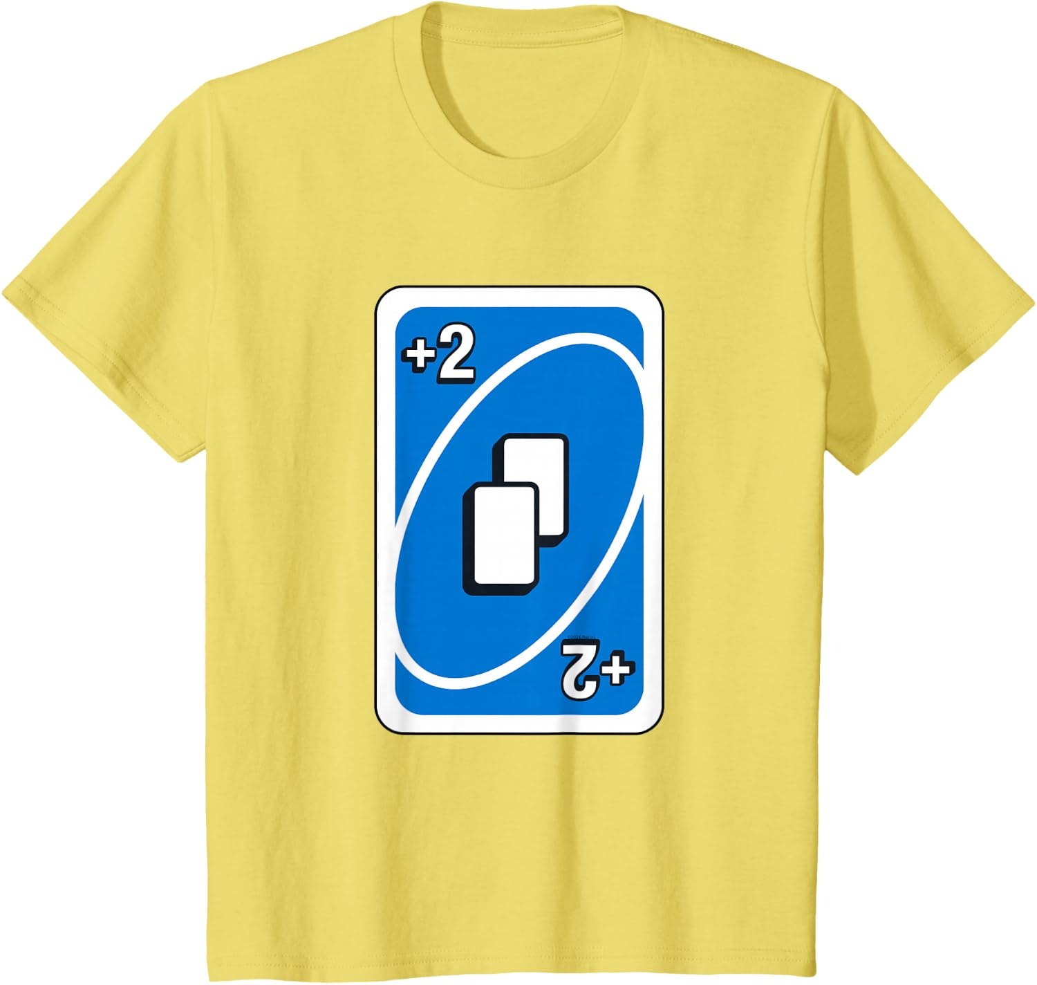 image:imageUNO Blue Draw Two Card TShirtLemon Yellow