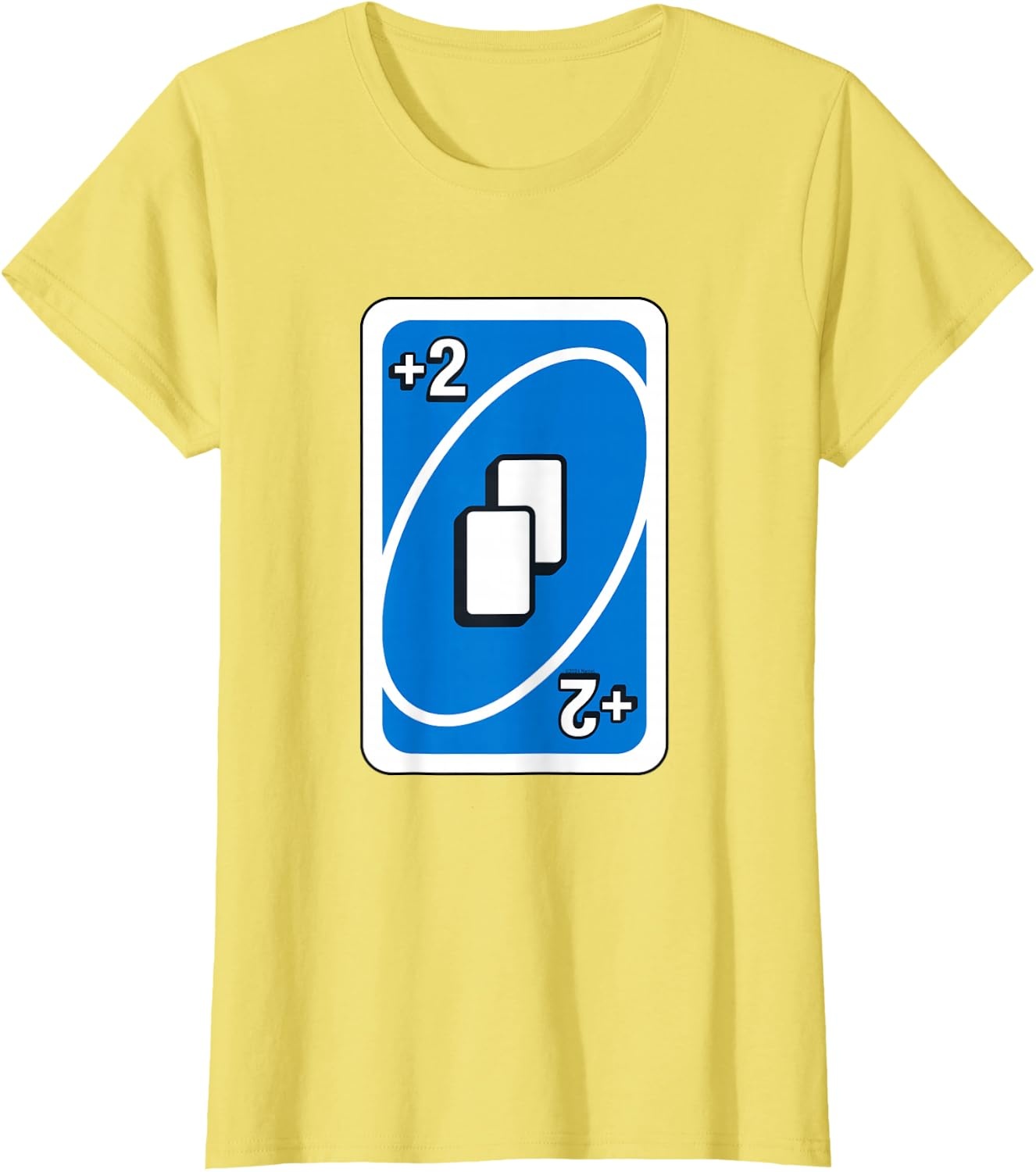 image:imageUNO Blue Draw Two Card TShirtLemon Yellow