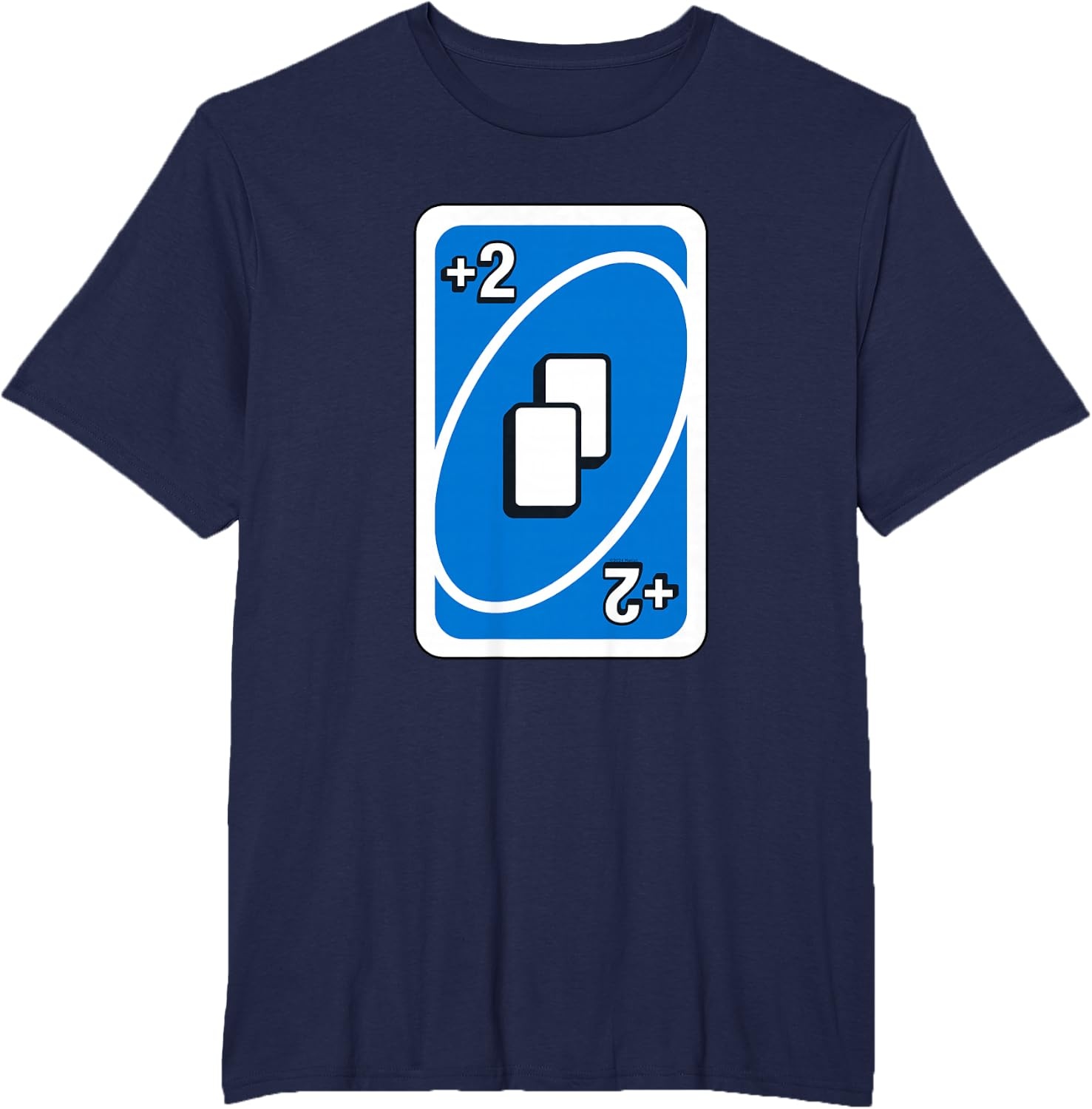 image:imageUNO Blue Draw Two Card TShirtNavy Blue