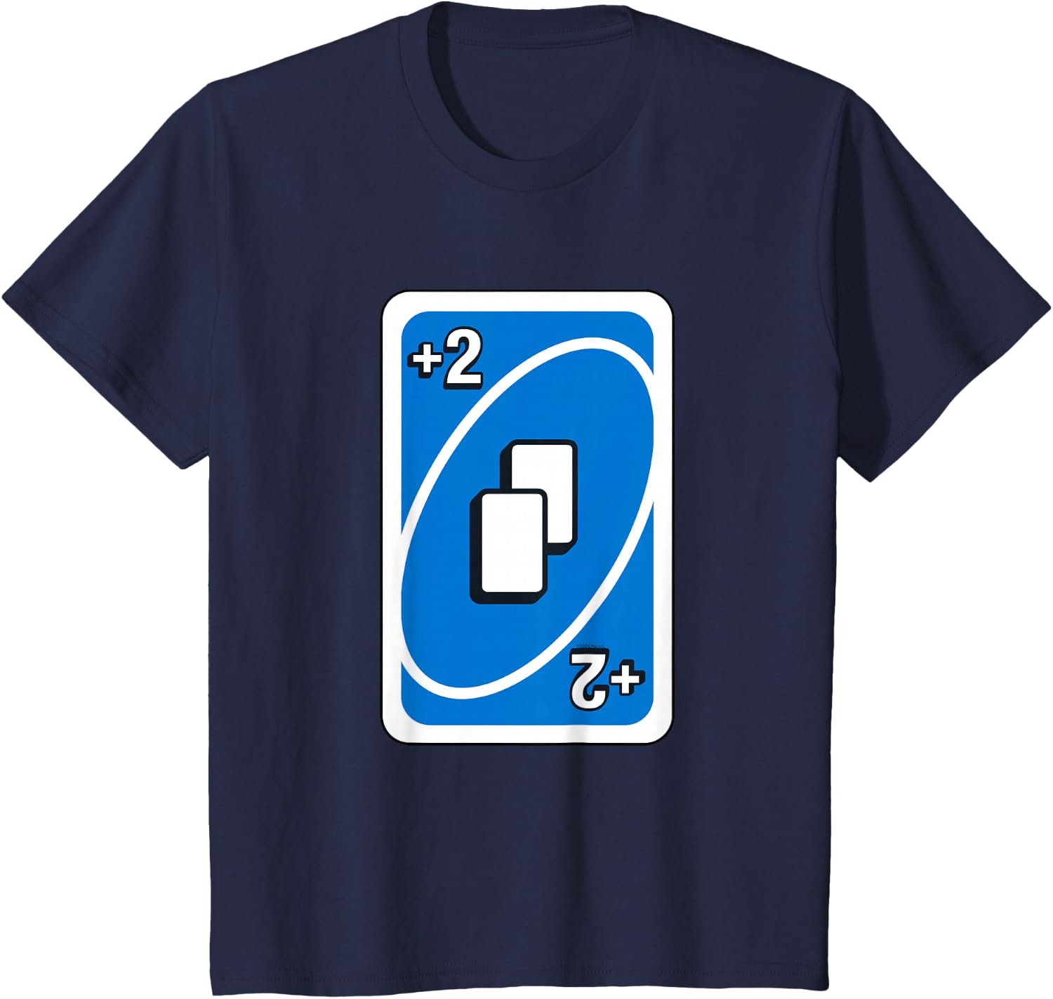 image:imageUNO Blue Draw Two Card TShirtNavy Blue