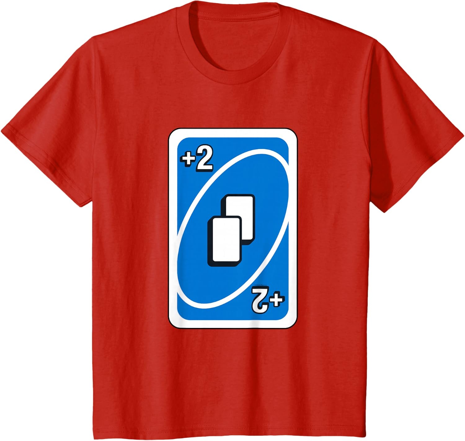 image:imageUNO Blue Draw Two Card TShirtRed