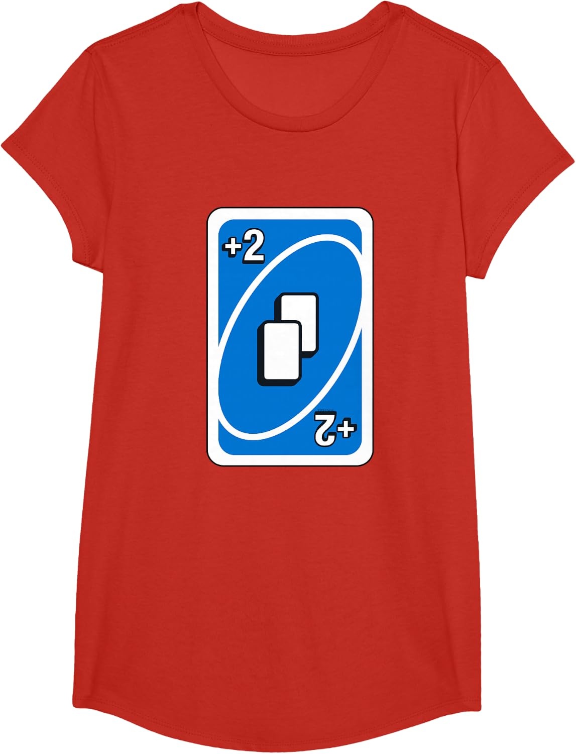 image:imageUNO Blue Draw Two Card TShirtRed