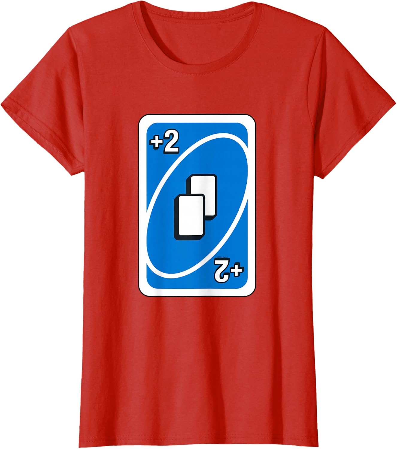 image:imageUNO Blue Draw Two Card TShirtRed