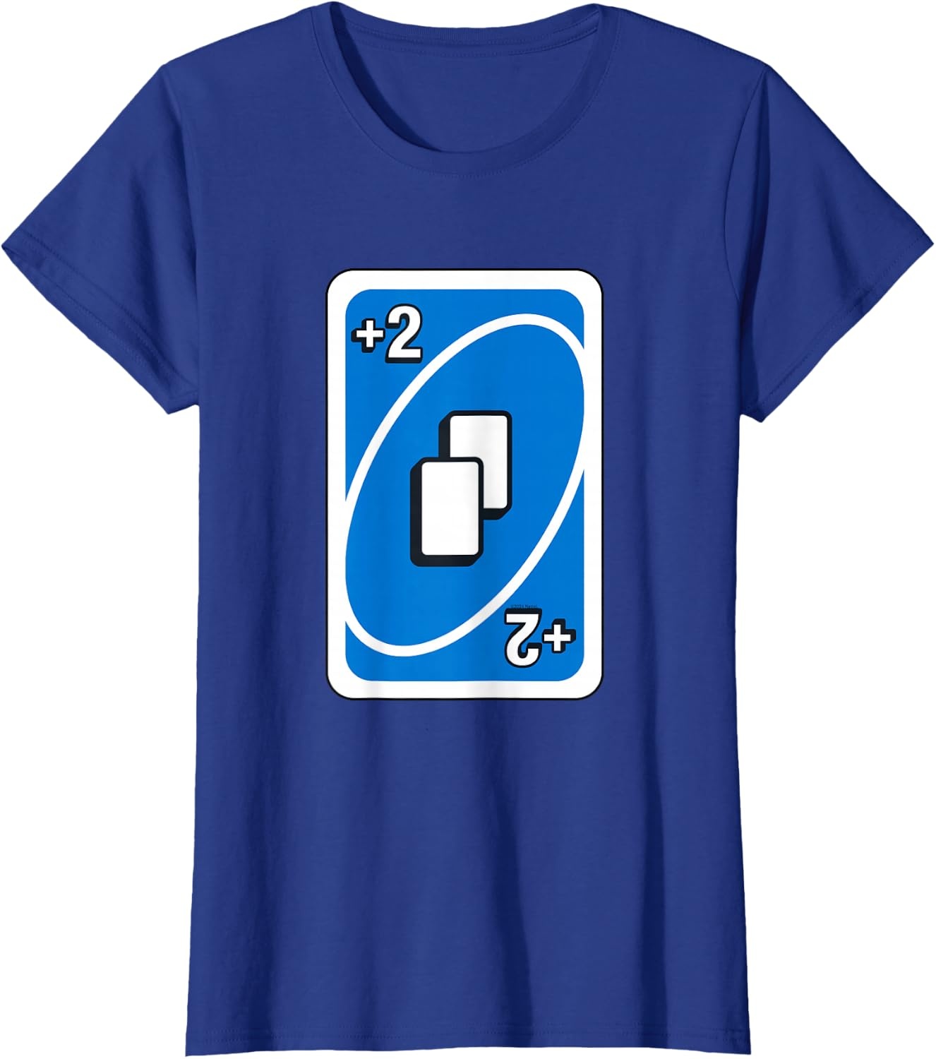 image:imageUNO Blue Draw Two Card TShirtRoyal Blue