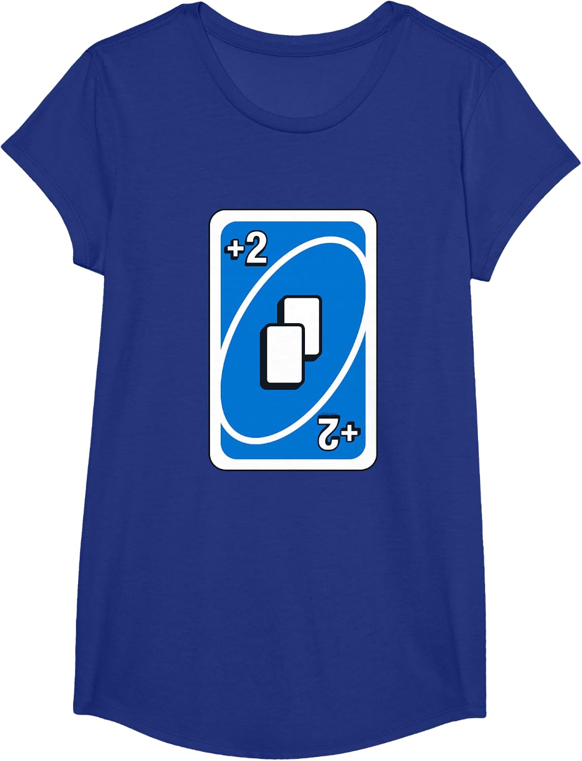 image:imageUNO Blue Draw Two Card TShirtRoyal Blue