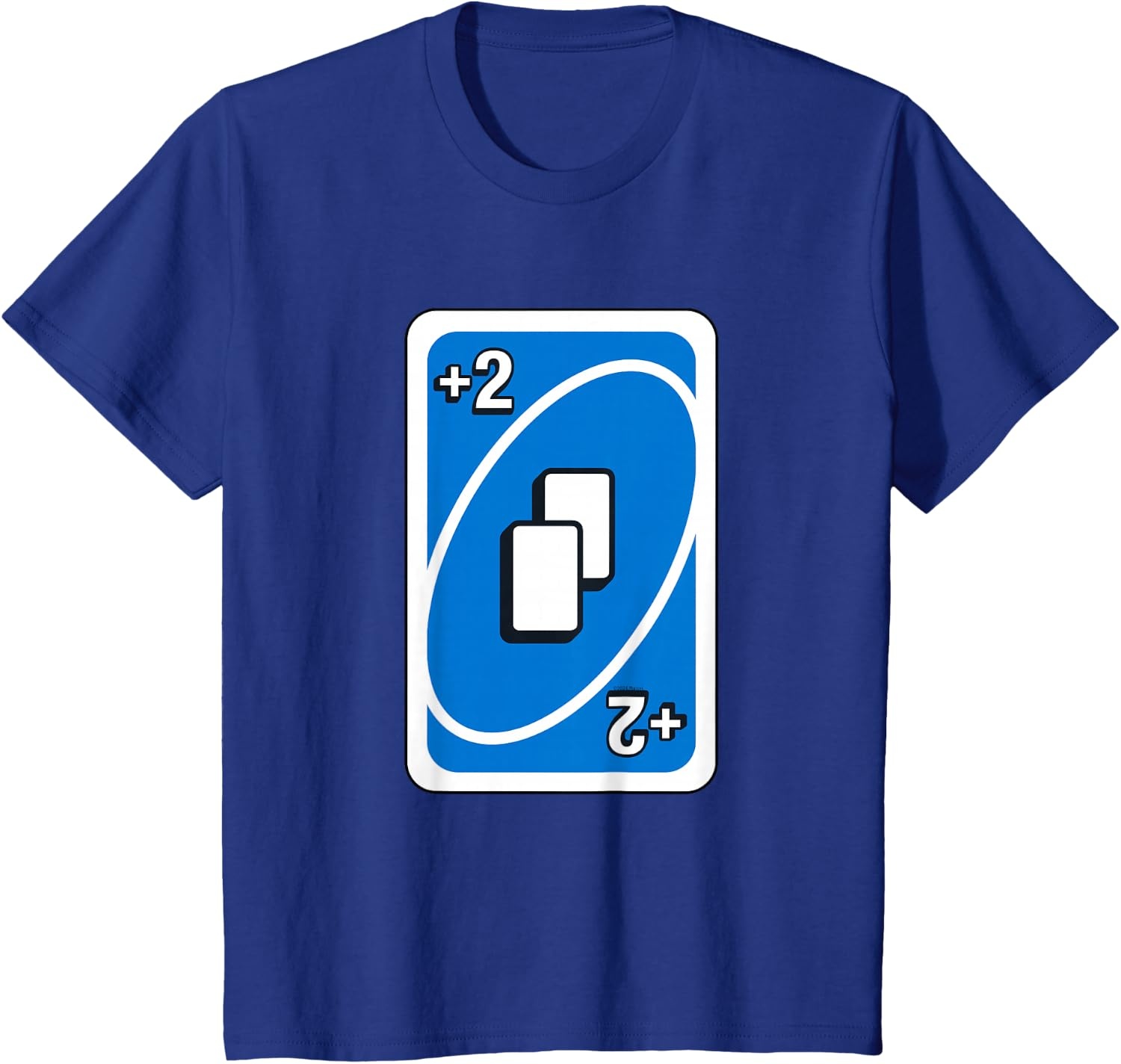image:imageUNO Blue Draw Two Card TShirtRoyal Blue