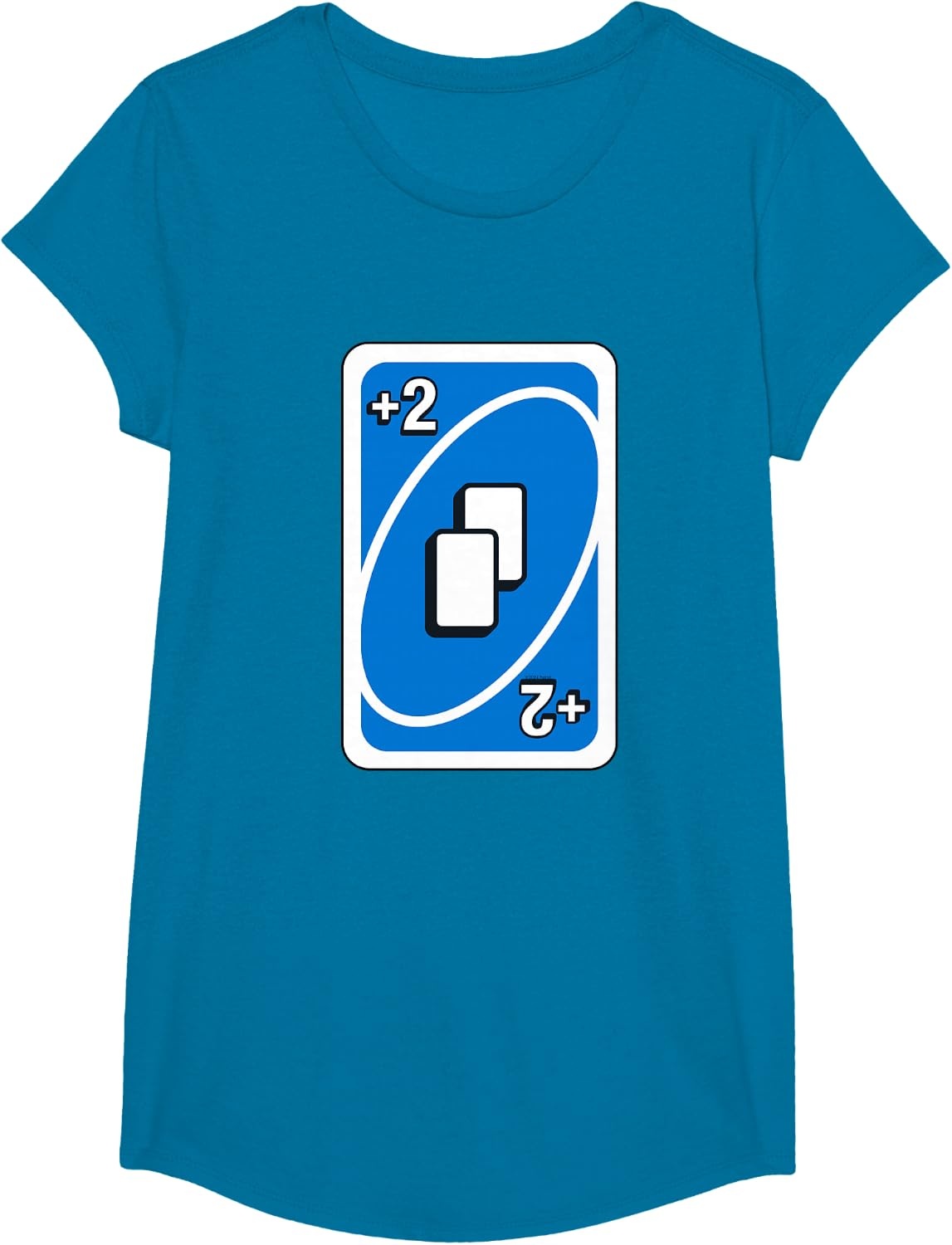 image:imageUNO Blue Draw Two Card TShirtSapphire Blue