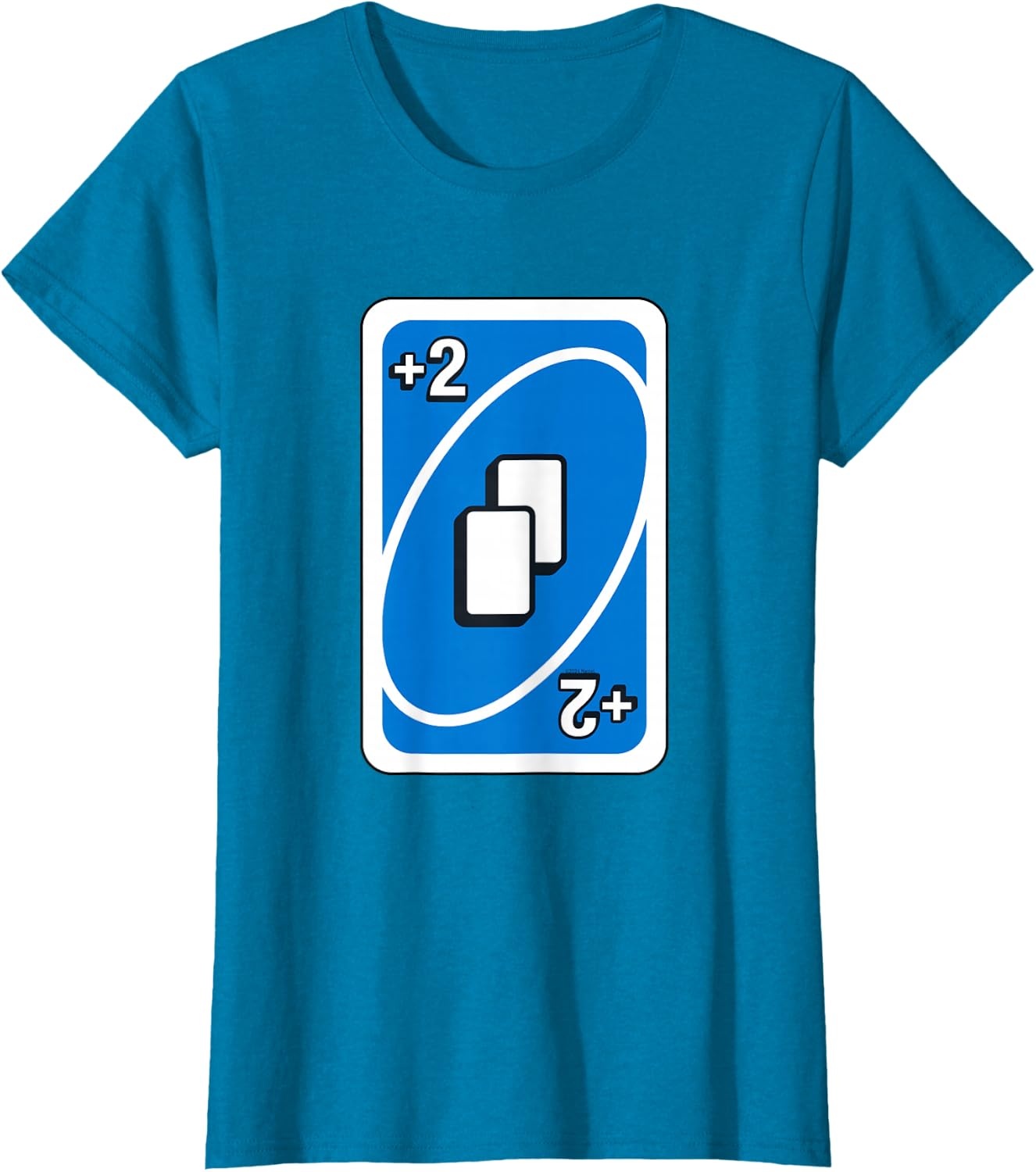 image:imageUNO Blue Draw Two Card TShirtSapphire Blue