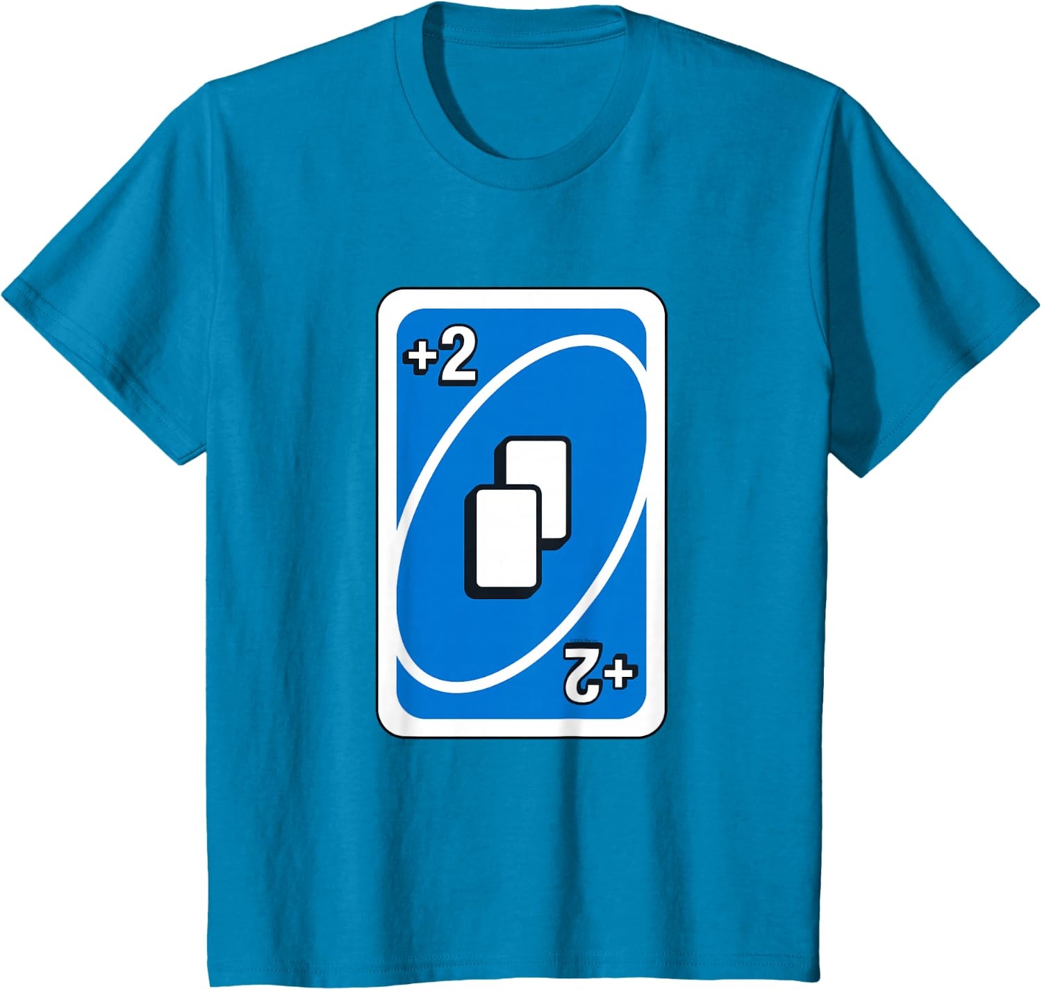 image:imageUNO Blue Draw Two Card TShirtSapphire Blue
