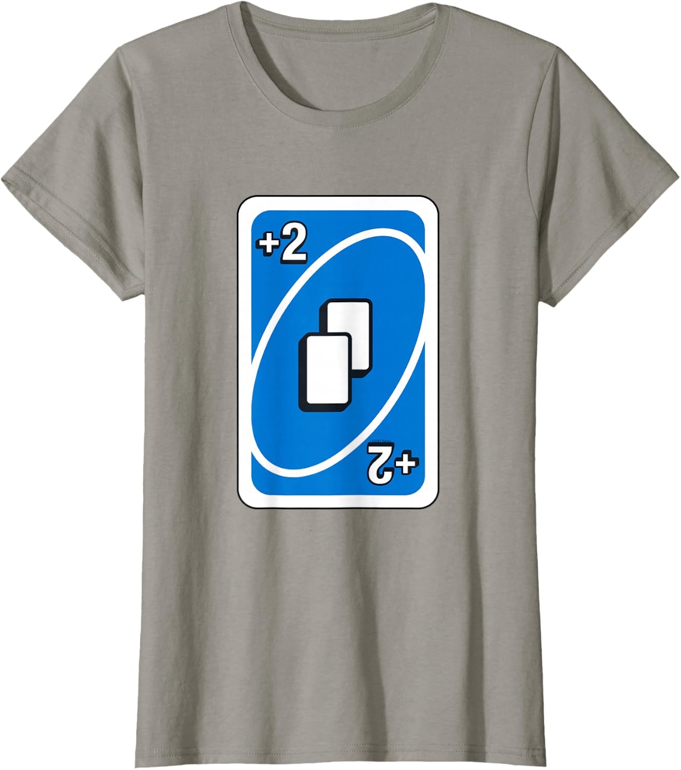 image:imageUNO Blue Draw Two Card TShirtSlate Grey