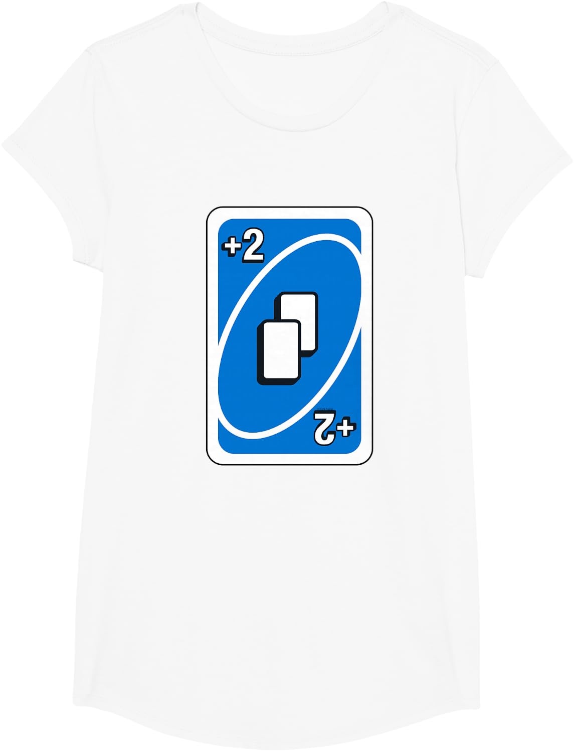 image:imageUNO Blue Draw Two Card TShirtWhite