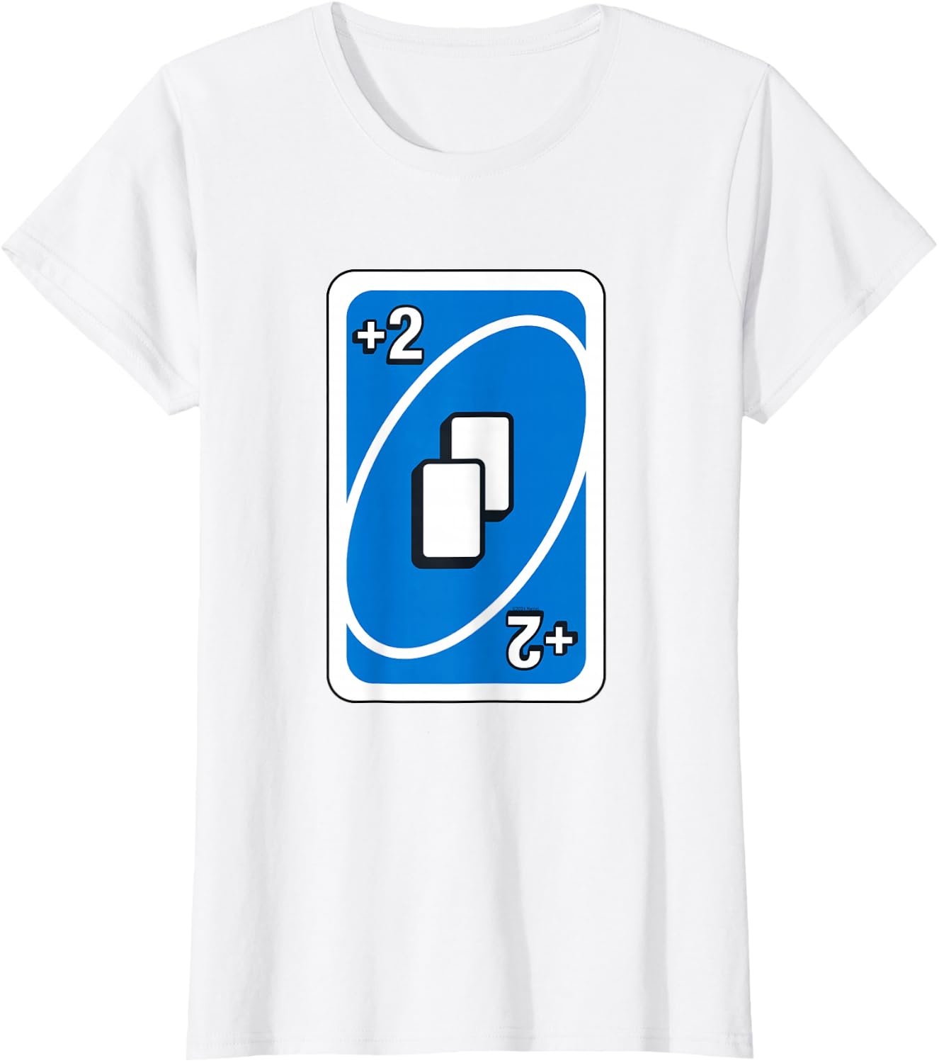 image:imageUNO Blue Draw Two Card TShirtWhite