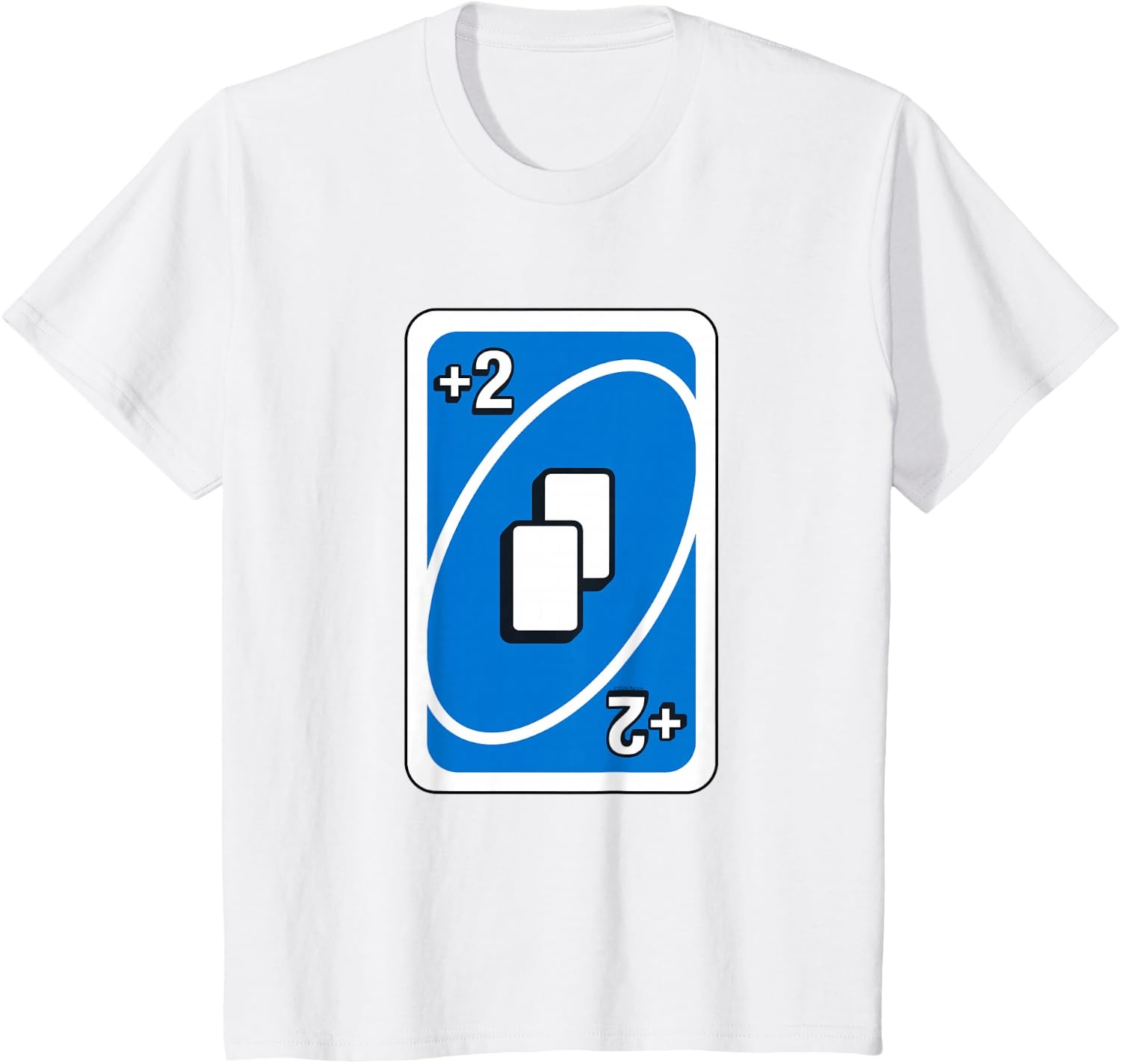 image:imageUNO Blue Draw Two Card TShirtWhite
