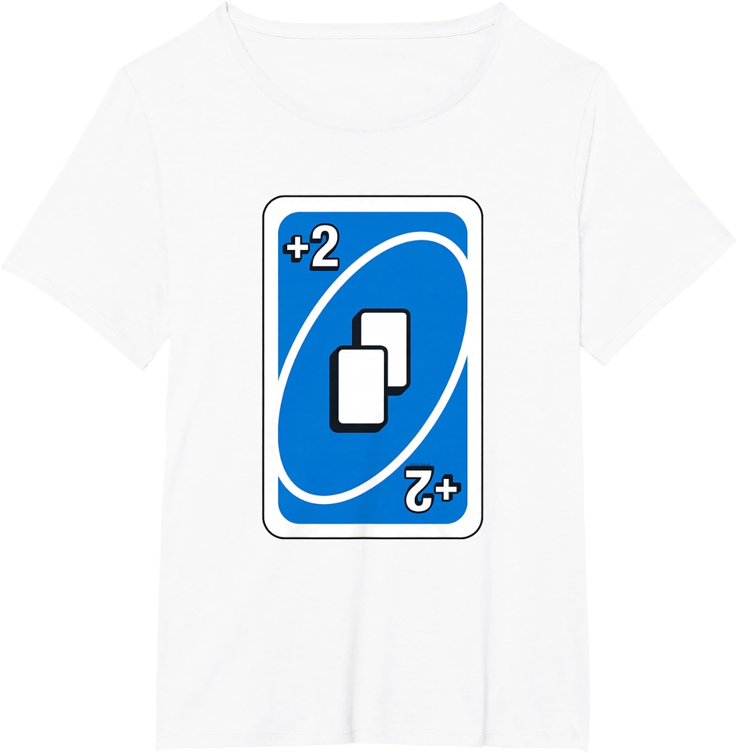 image:imageUNO Blue Draw Two Card TShirtWhite