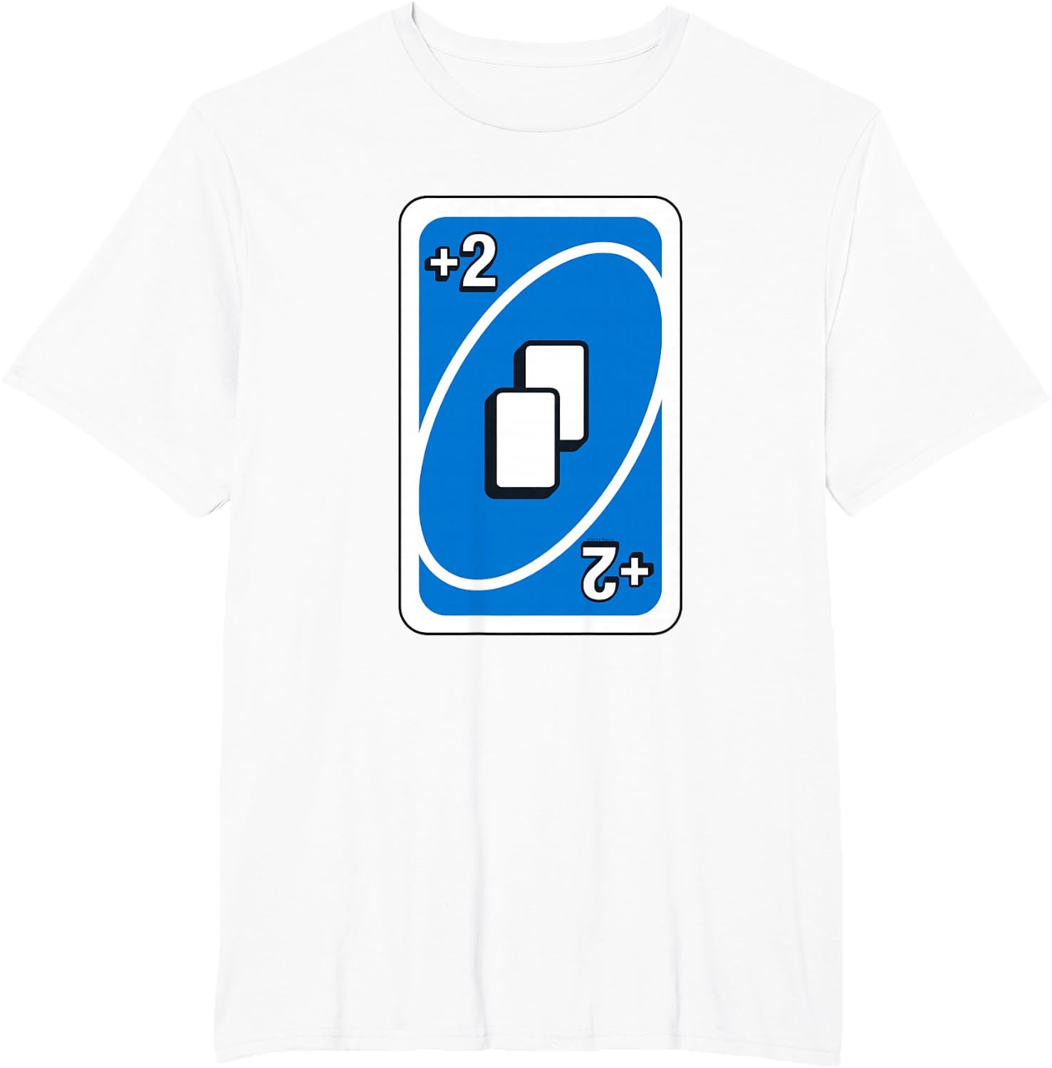 image:imageUNO Blue Draw Two Card TShirtWhite