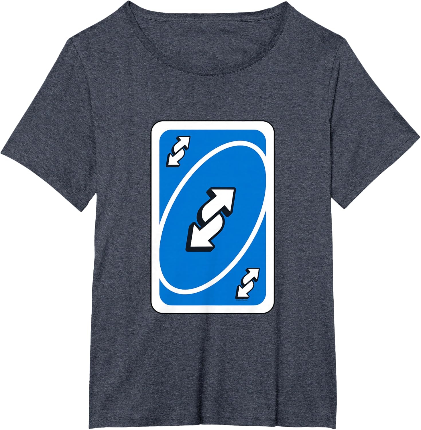 image:imageUNO Blue Reverse TShirtHeather Blue