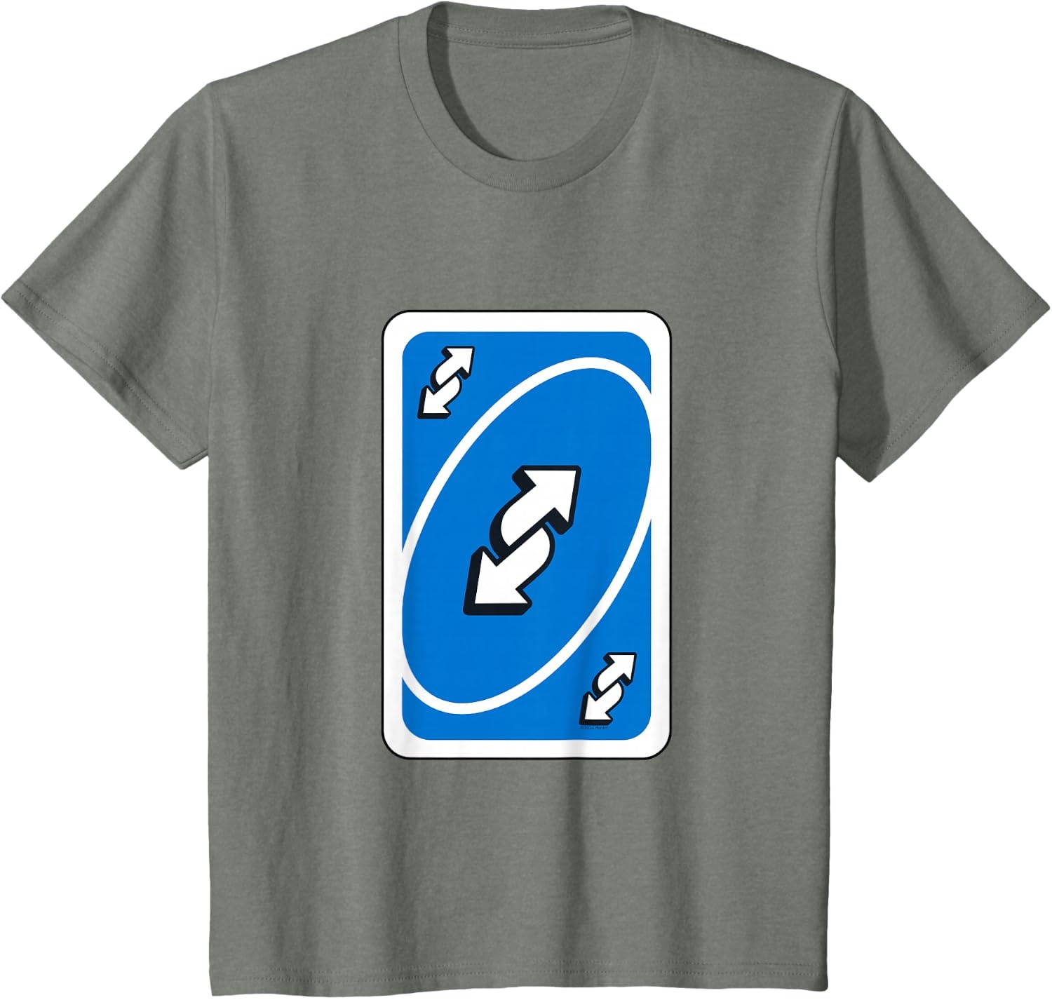 image:imageUNO Blue Reverse TShirtOlive Heather