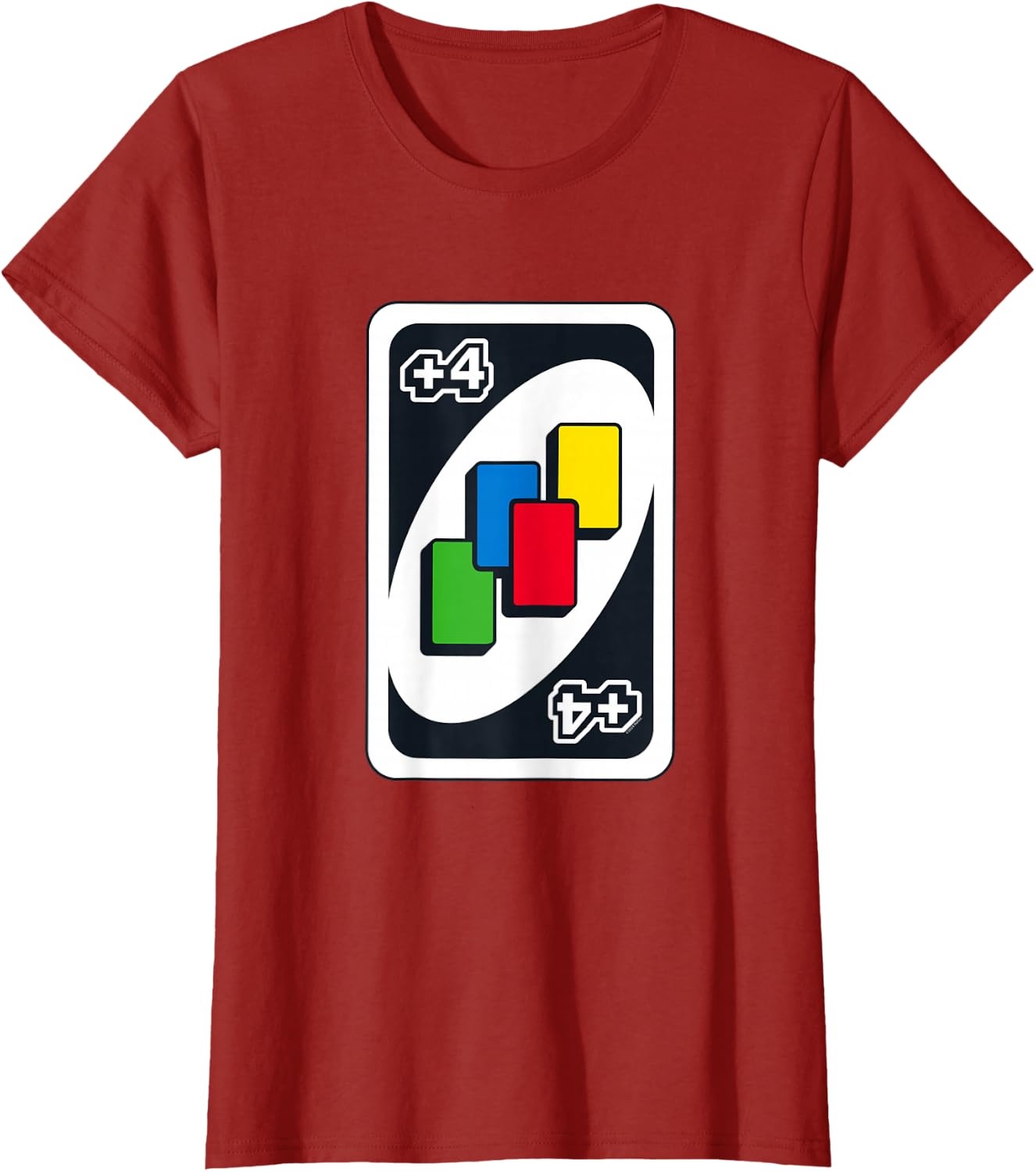image:imageUNO Draw Four TShirtCranberry Red