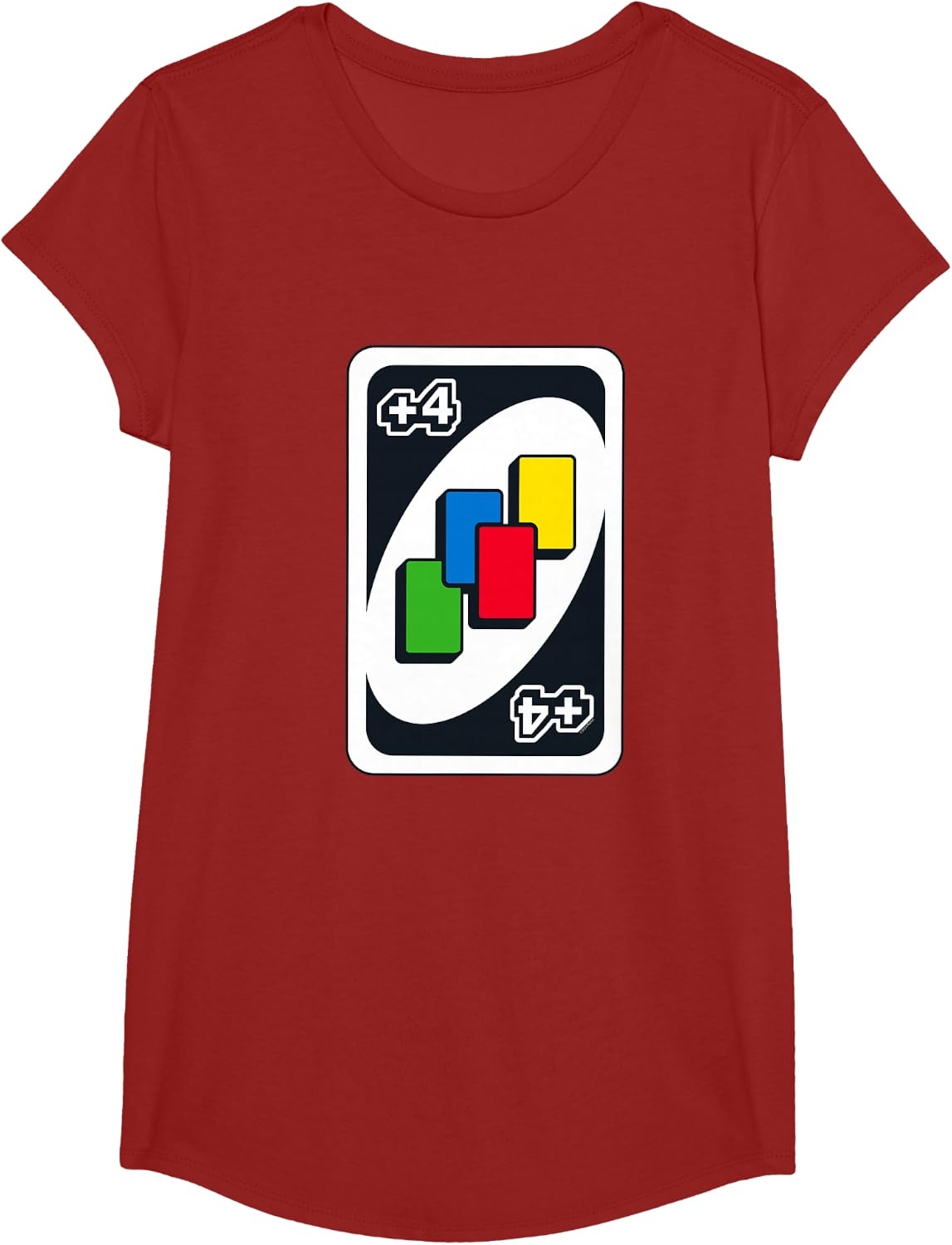 image:imageUNO Draw Four TShirtCranberry Red
