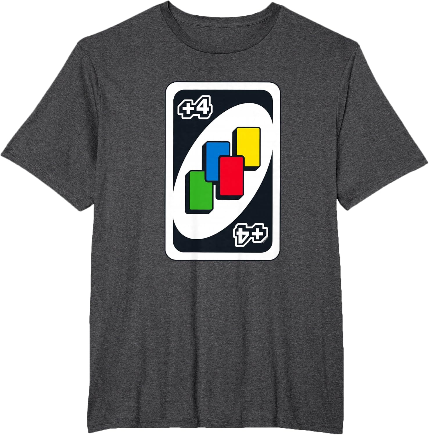 image:imageUNO Draw Four TShirtDark Heather Grey
