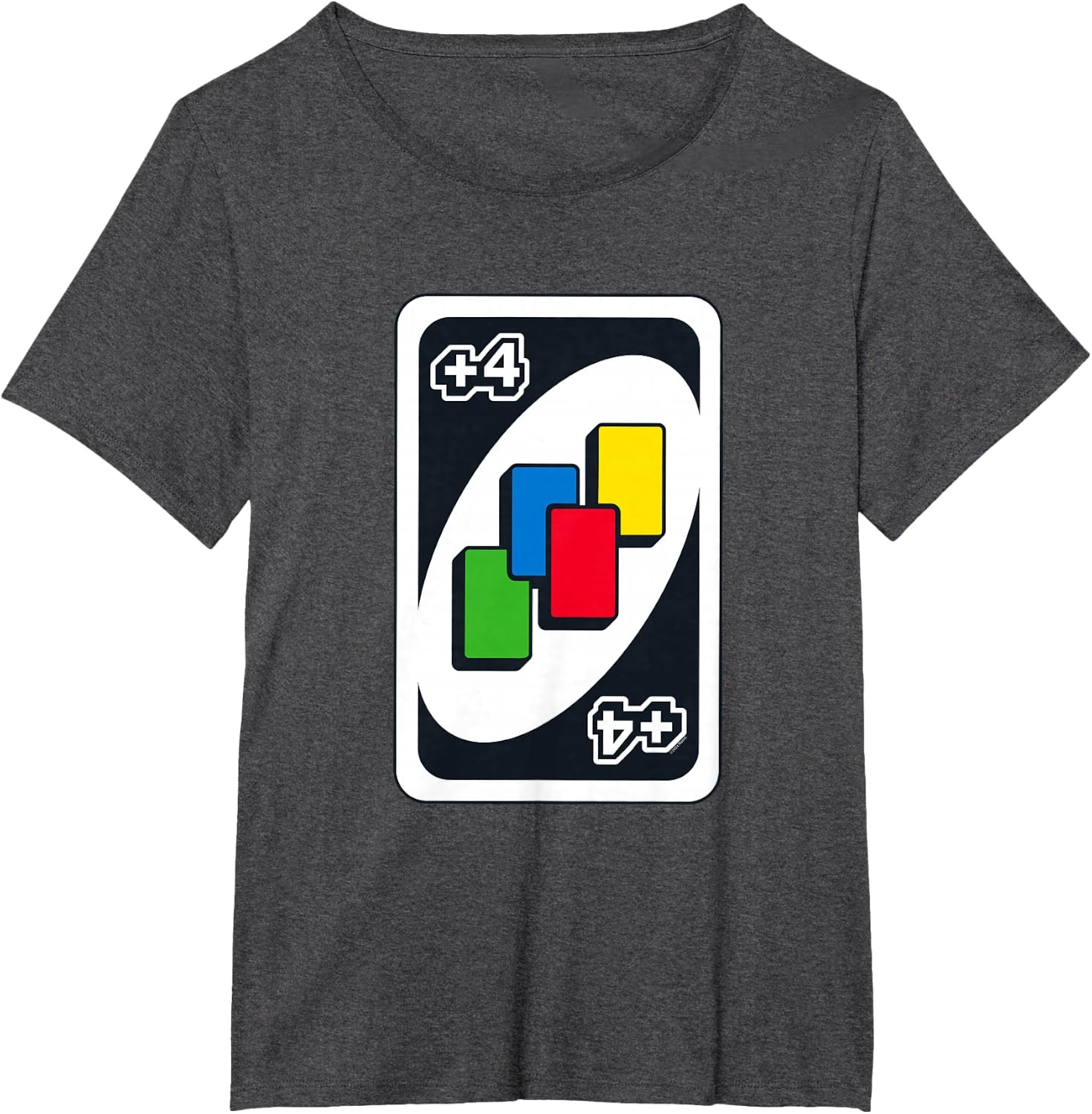 image:imageUNO Draw Four TShirtDark Heather Grey