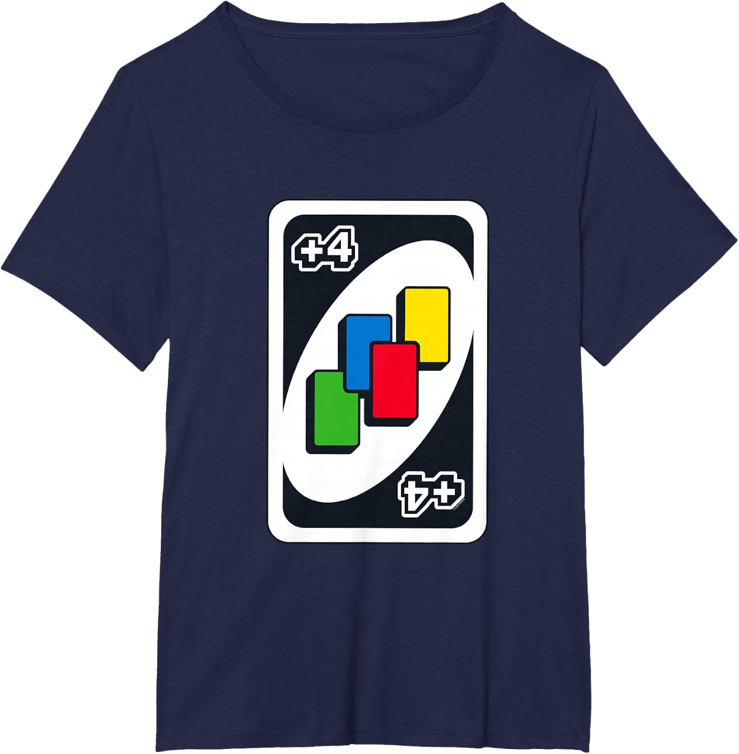 image:imageUNO Draw Four TShirtNavy Blue