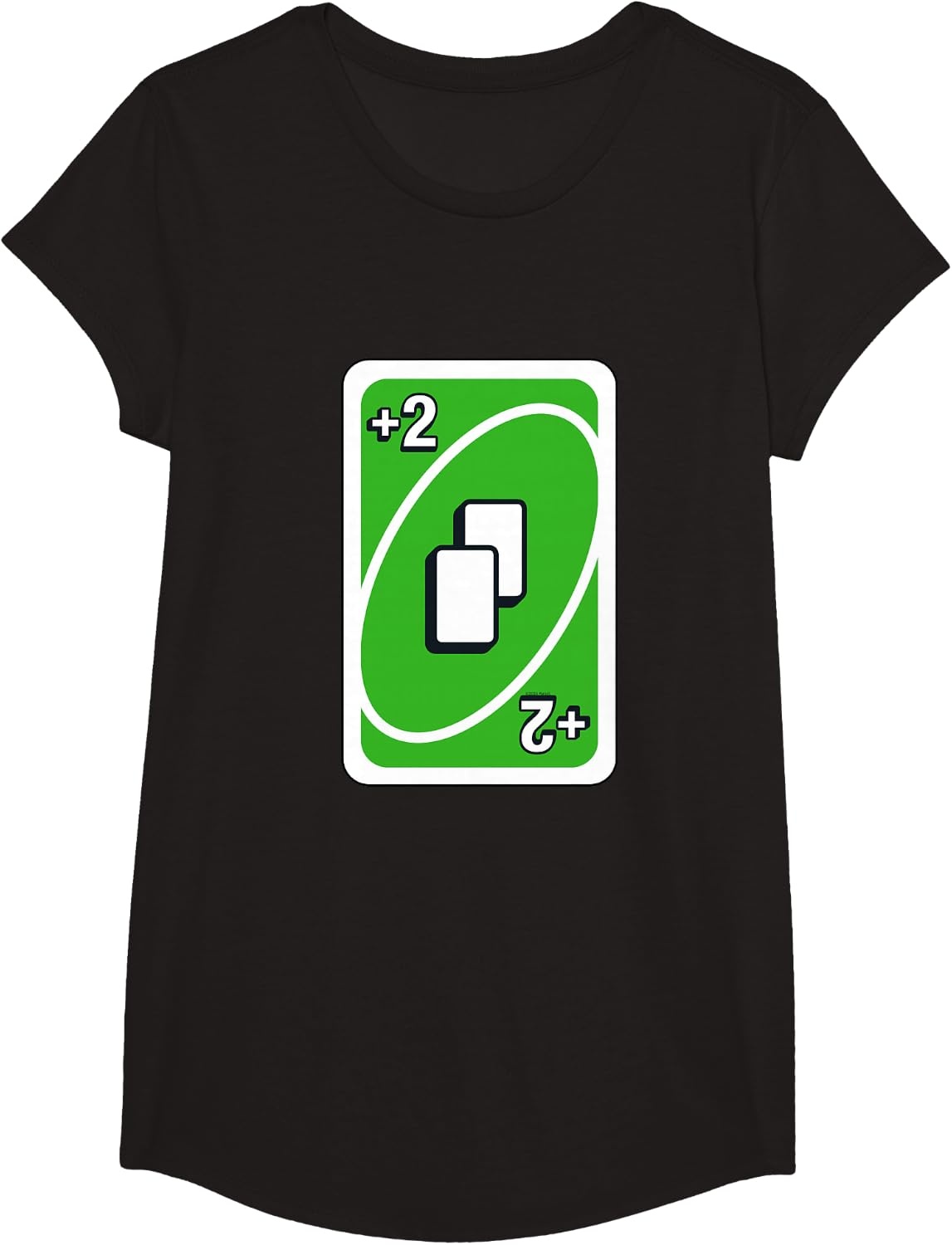 image:imageUNO Green Draw Two Card TShirtBlack
