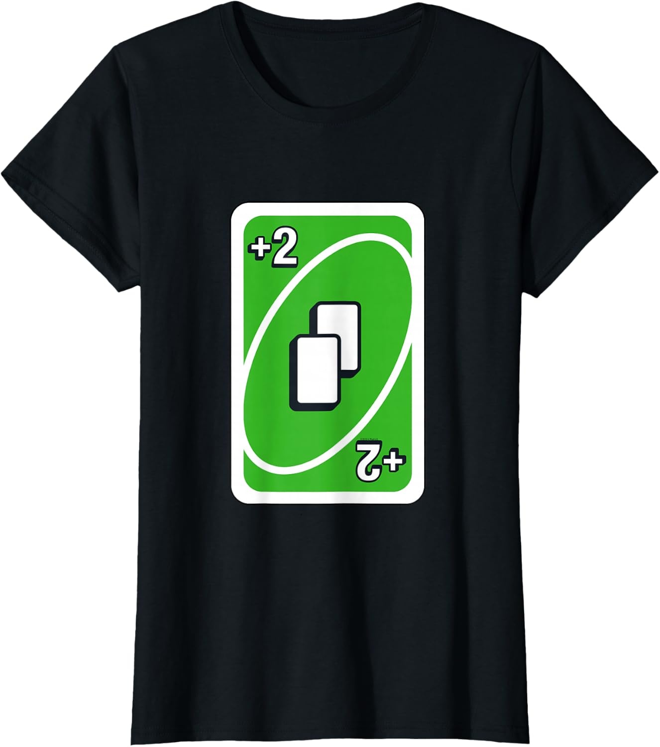image:imageUNO Green Draw Two Card TShirtBlack