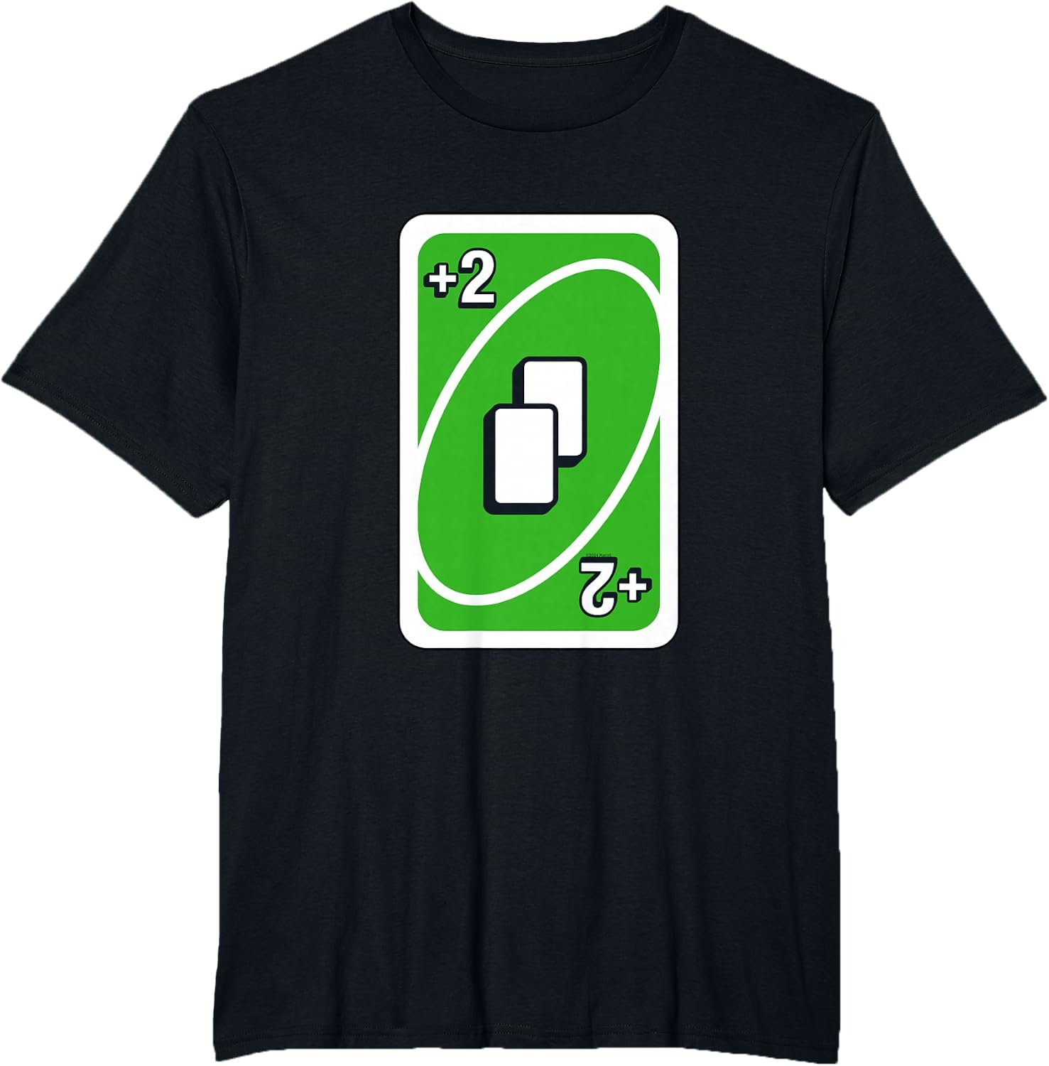image:imageUNO Green Draw Two Card TShirtBlack