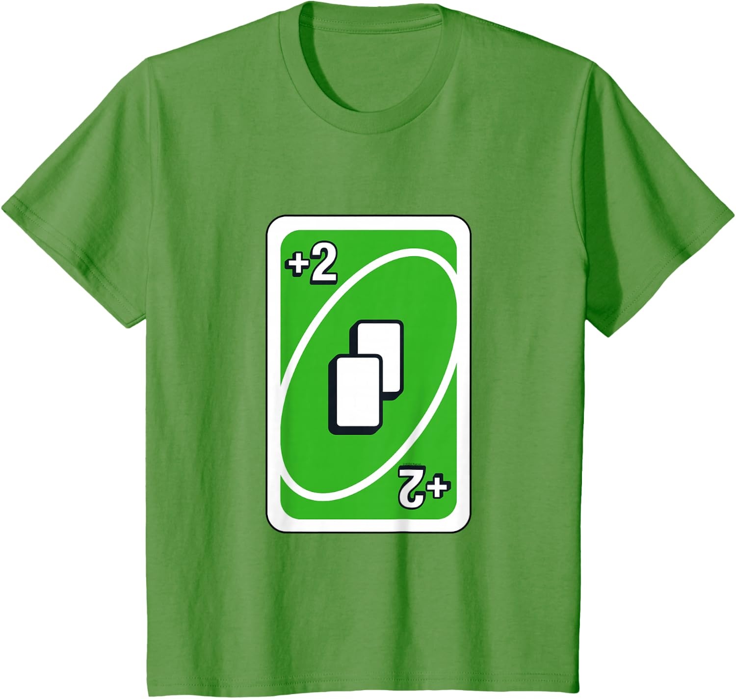 image:imageUNO Green Draw Two Card TShirtGrass Green