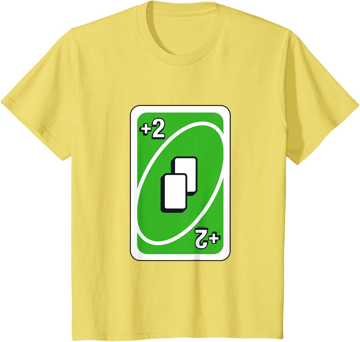image:imageUNO Green Draw Two Card TShirtLemon Yellow