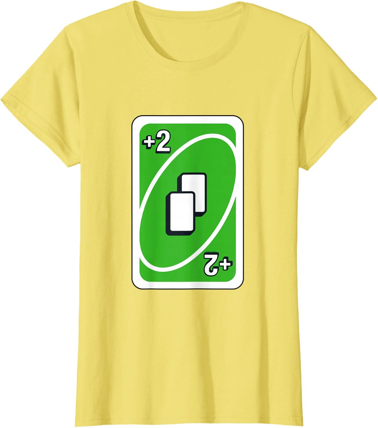 image:imageUNO Green Draw Two Card TShirtLemon Yellow