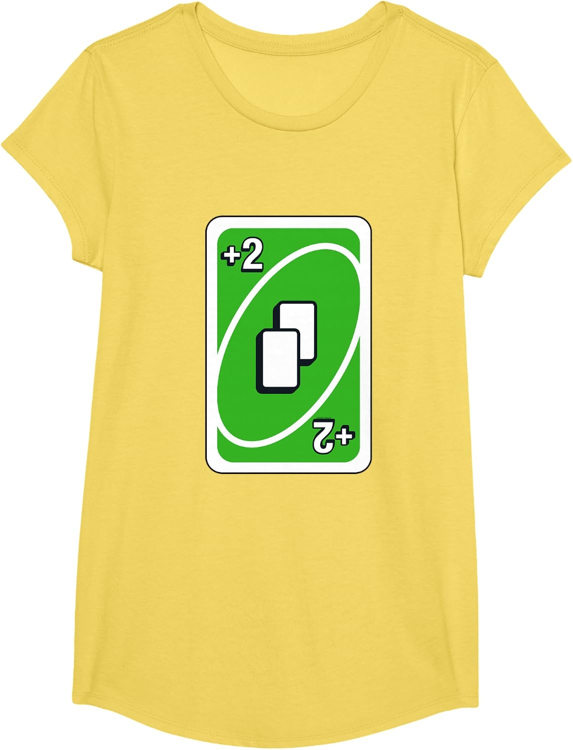 image:imageUNO Green Draw Two Card TShirtLemon Yellow