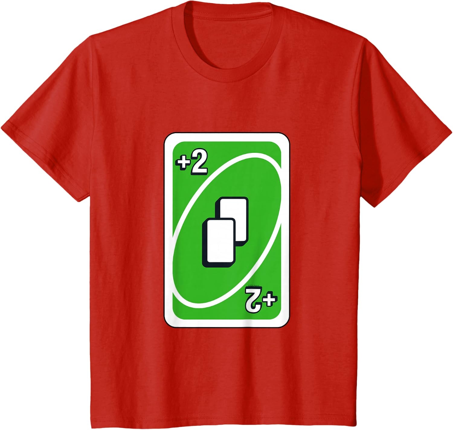 image:imageUNO Green Draw Two Card TShirtRed